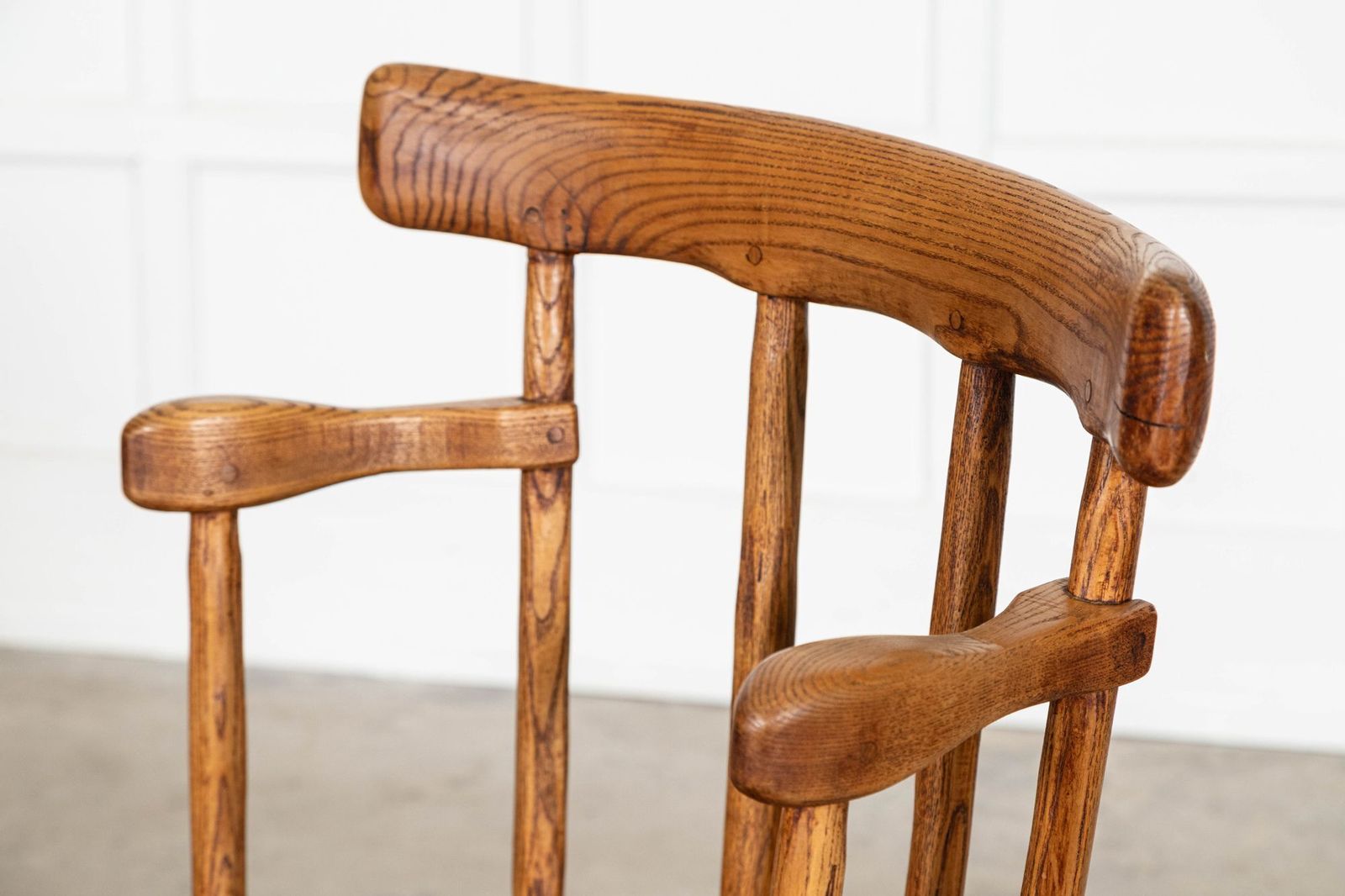 photo for sale 19thc Welsh Ash & Elm Vernacular Hedge Chair
