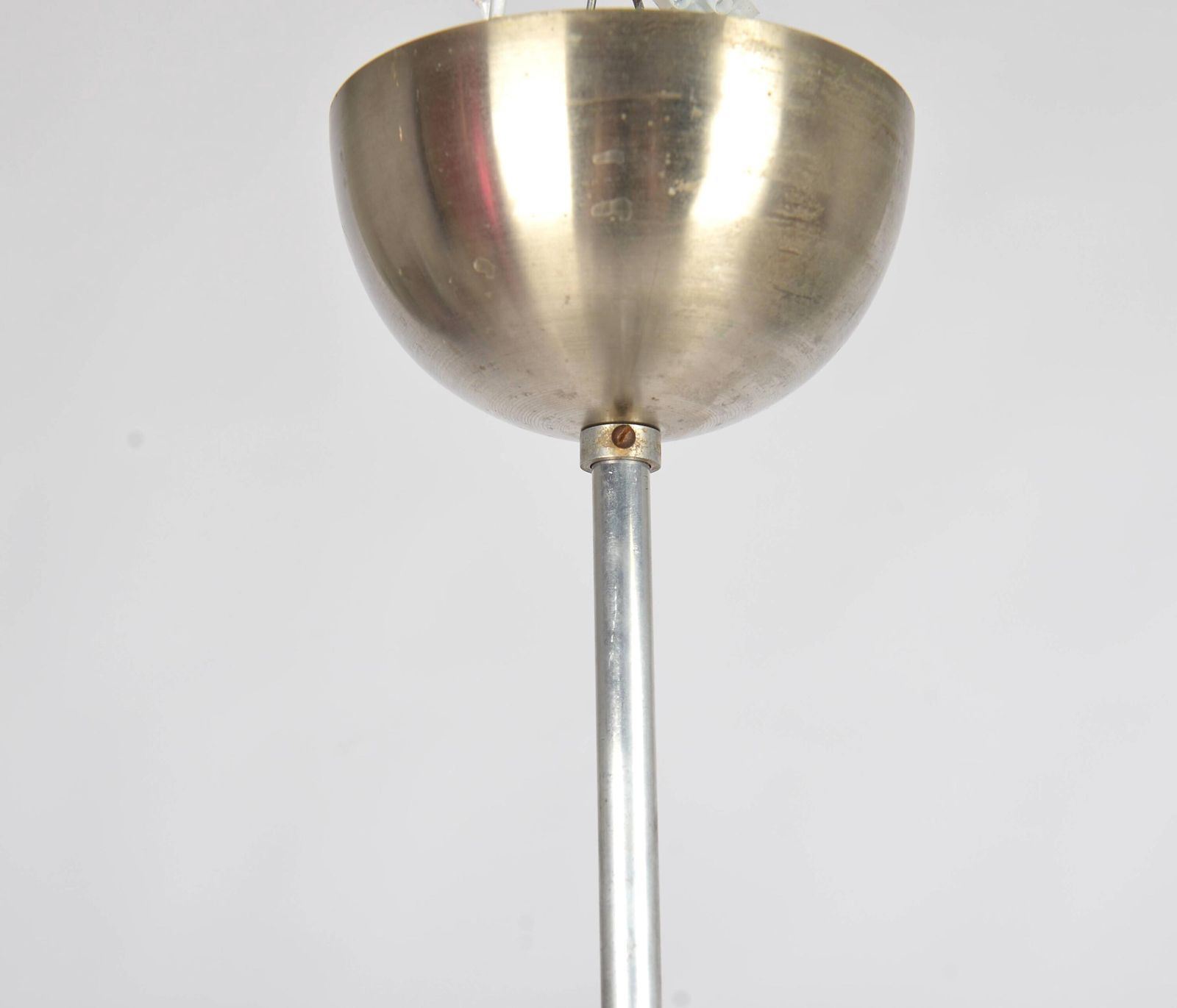 Bauhaus Ceiling Light 1930s Bauhaus Pendant Chrome Plated Light Functionalist Pendant Light Modernist Light 1930s Chandelier photo Lighting