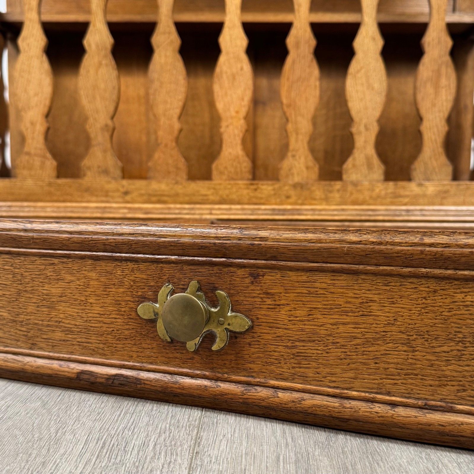 Furniture Antique 20th Century Fine Quality French Cupboard In Oak photo