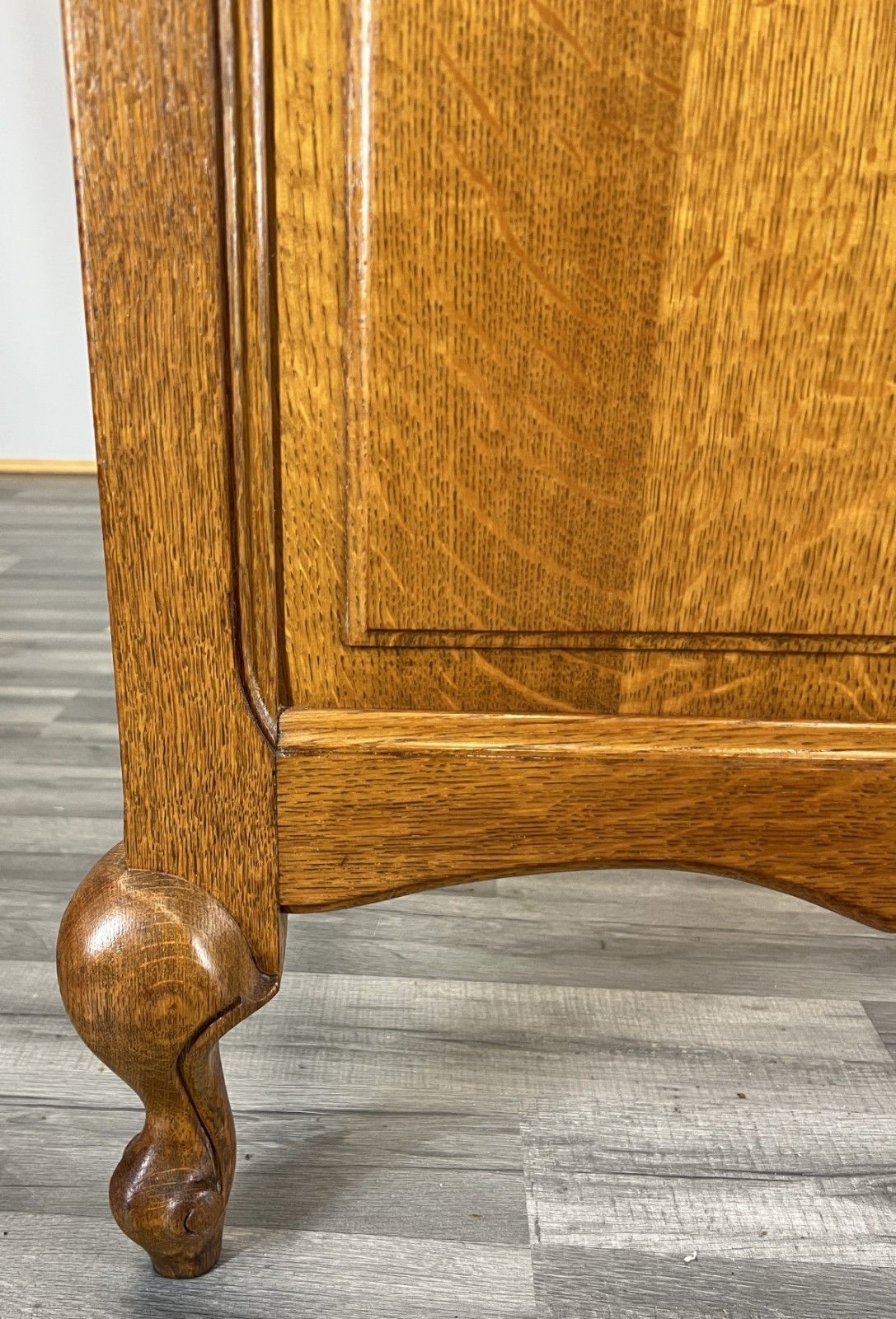Bed Vintage French Louis XVI Double Bed Frame Oak Carved Headboard Lot 4613 photo vinterior