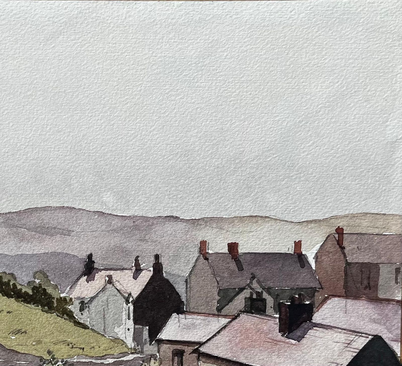 Nthony Herbert Yorkshire Dales Road And Stone Houses In Summer Light English Landscape photo Art