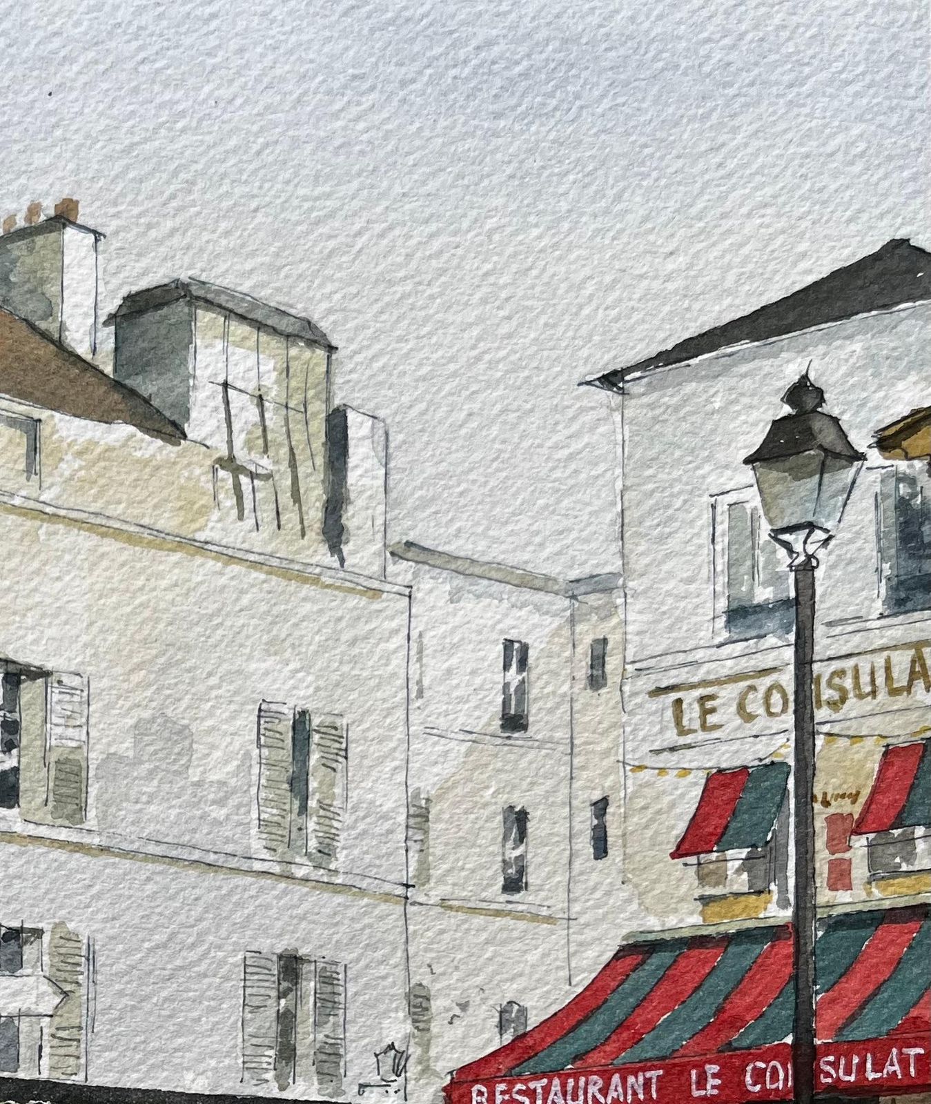 Anthony Herbert Paris Street Scene With Le Consulat Café And Classic Montmartre Architecture photo Art