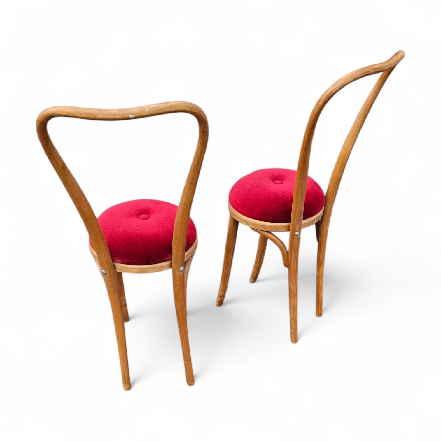 photo vintage 2 X Rare Bentwood Side Chair 1960