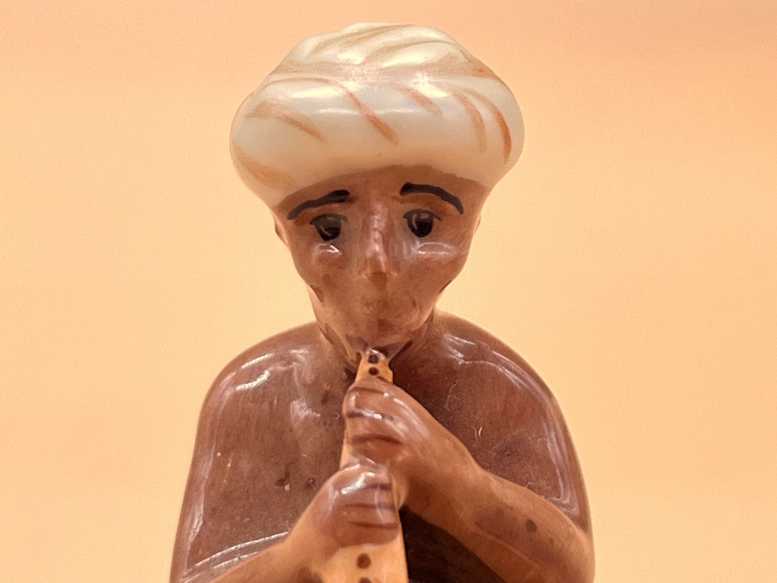 Limoges Porcelain France Snake Charmer Shaped Hand Painted Trinket / Jewelry Box. photo vinterior