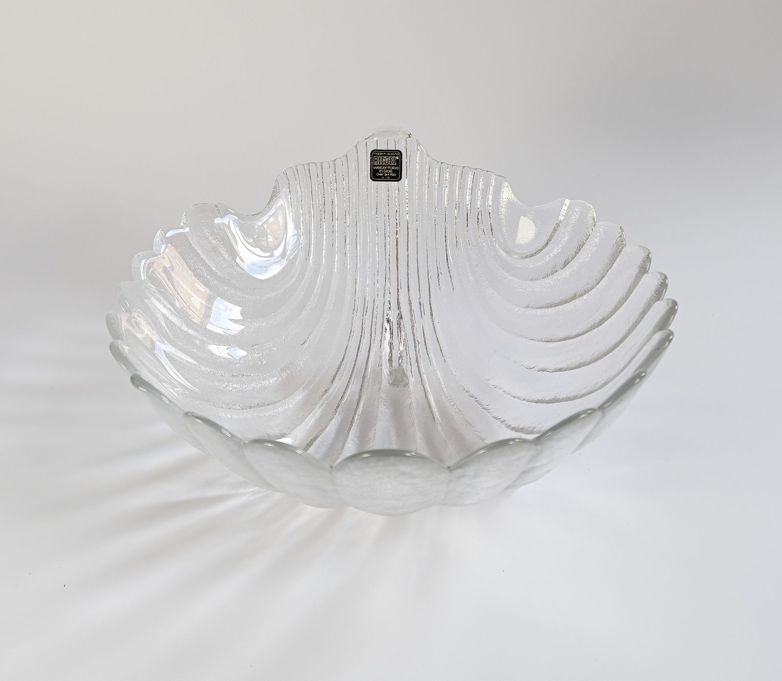 Mid Century Claus Josef Riedel Large Crystal Bowl For Riedel, Austria, 1970s
