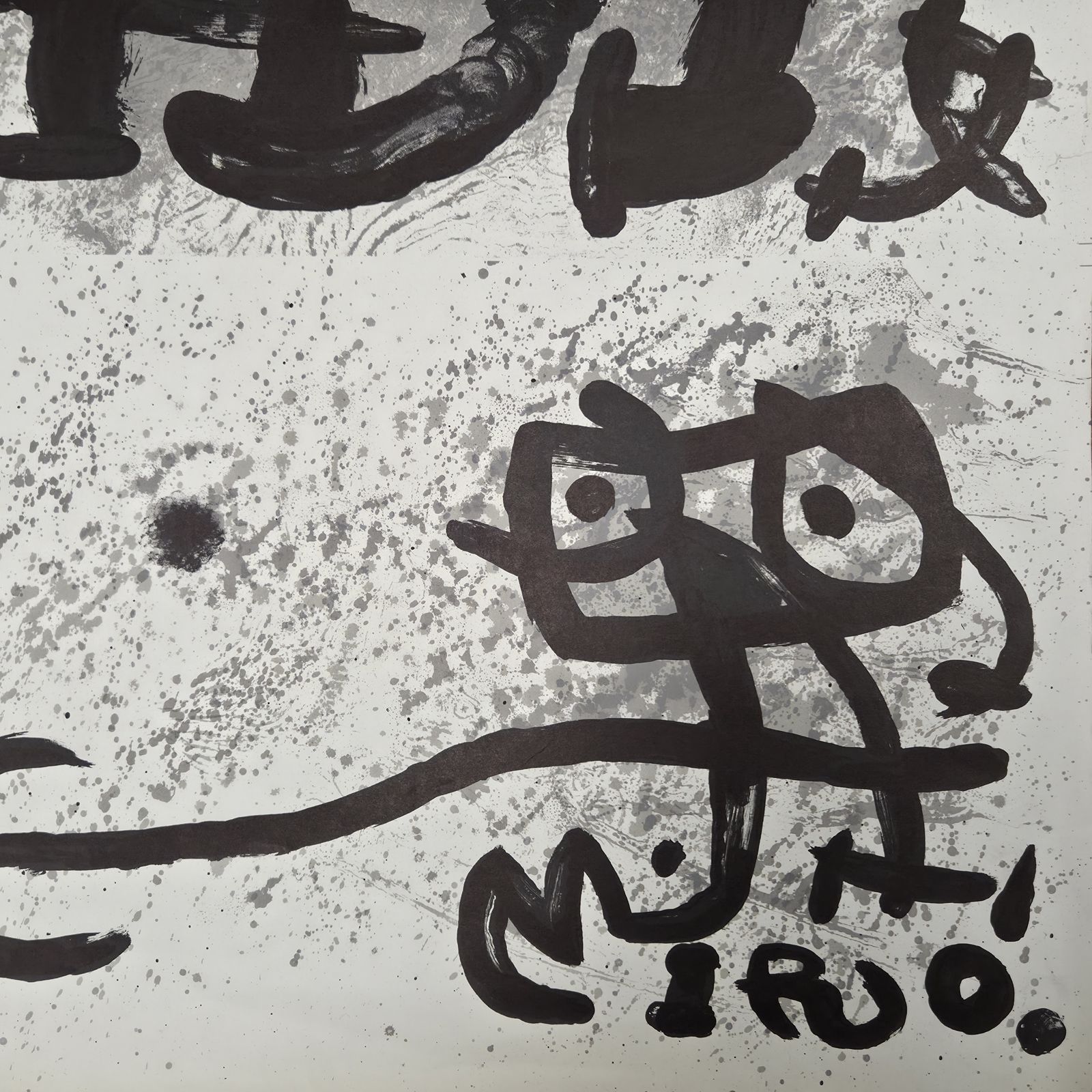 Lithographie originale d'après Joan Miró (1893-1983). photo vintage