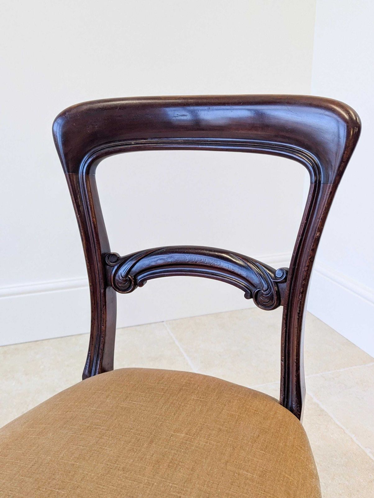 Set Of Four Antique Victorian Mahogany Dining Chairs C.1880 photo vinterior
