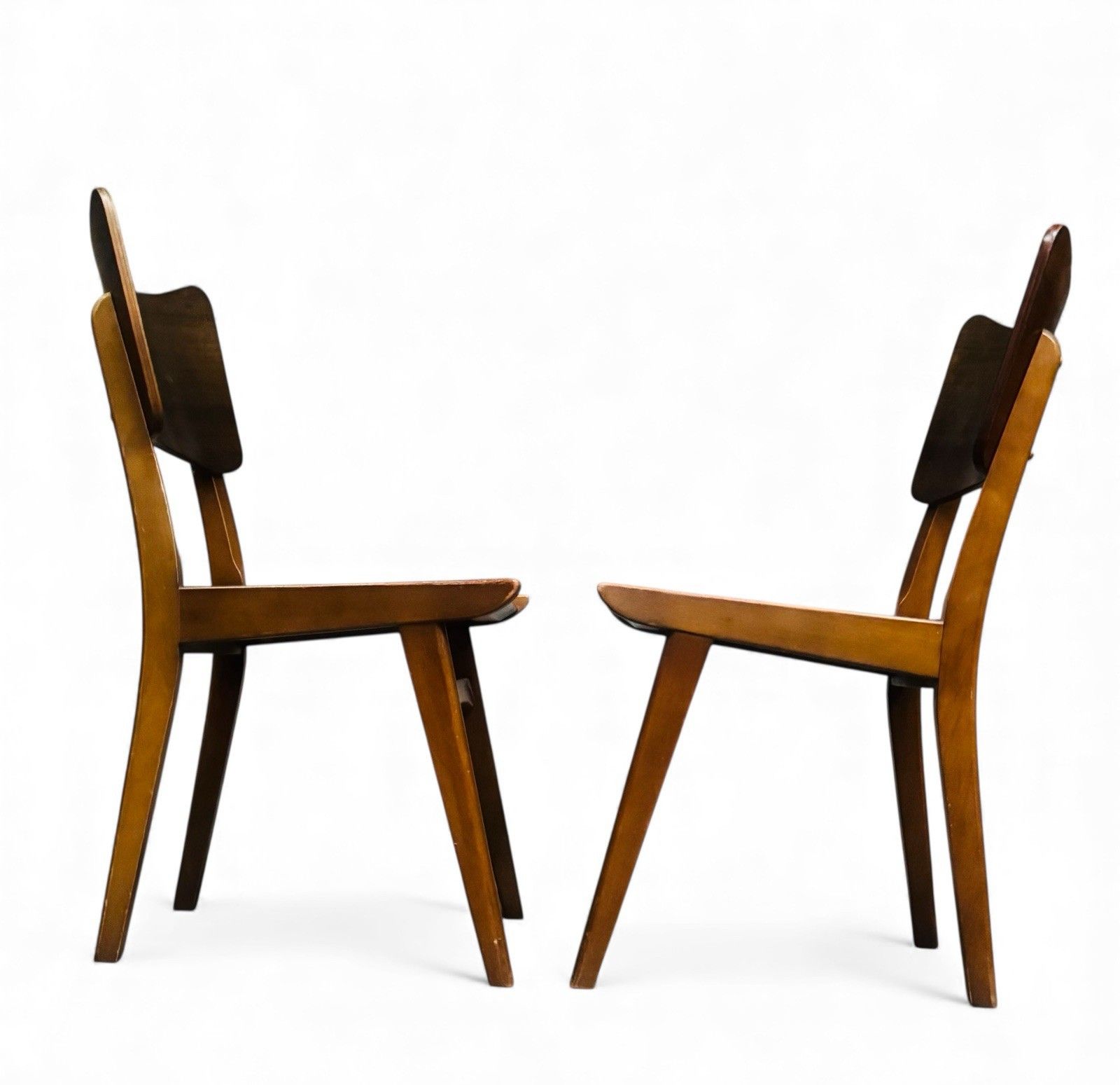 Set Of Four Bentwood And Ply Dining Chairs Mid Century Retro C1950s photo furniture