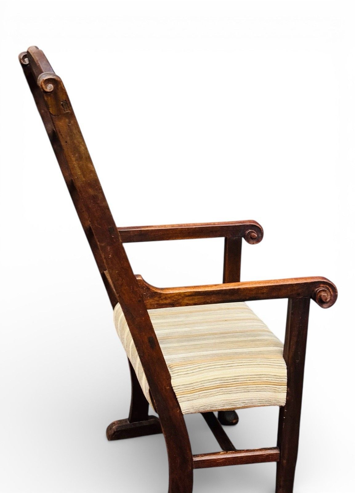 Antique William Birich Mahogany Armchair Arts And Crafts Lattice Backs C1900s photo vintage