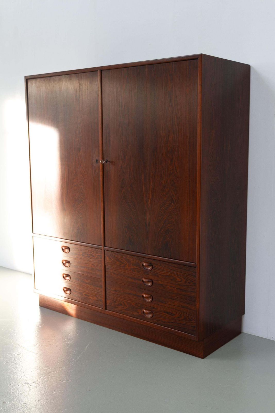 Danish Mid Century Rosewood Gentleman's Dresser Cabinet By Axel S. Albeck, 1950s photo for sale