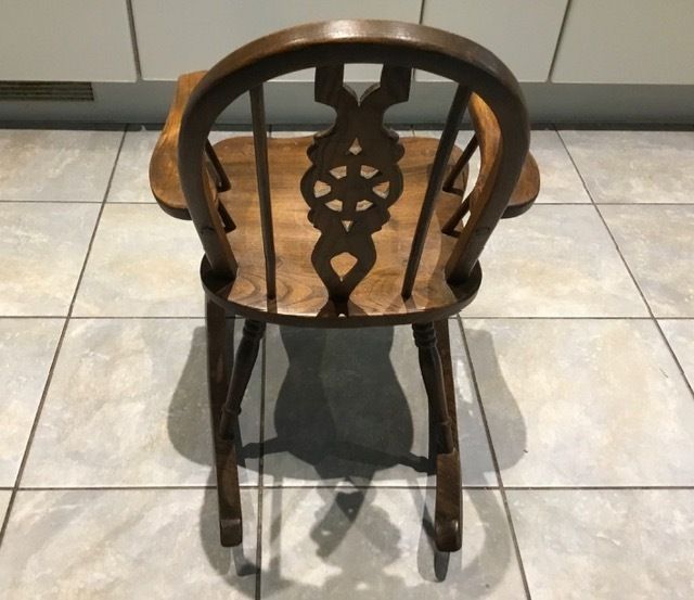 Child’s Wooden Rocking Chair photo furniture