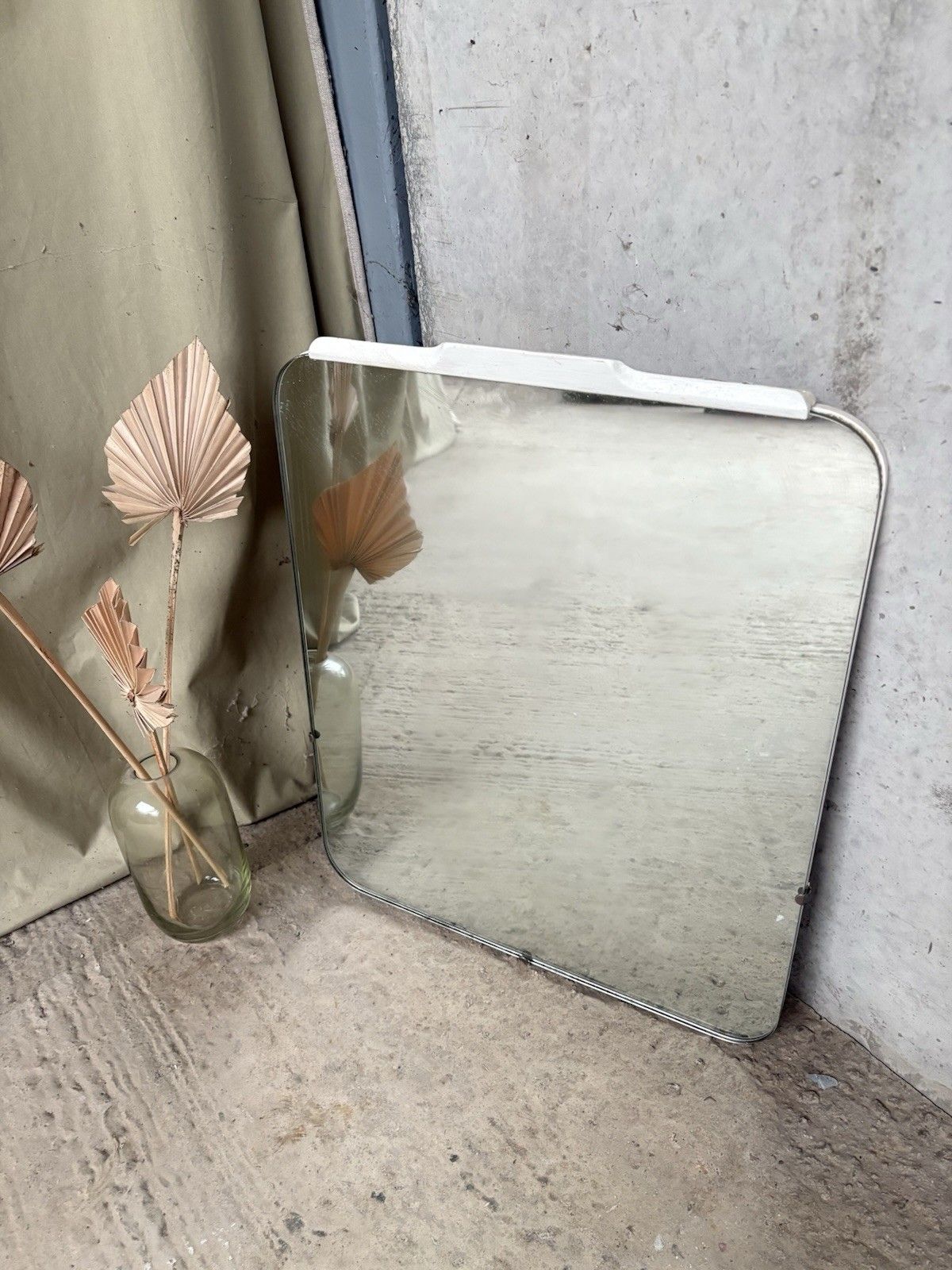 Vtg Mid Century Wall Hallway Mirror Retro R967 photo furniture