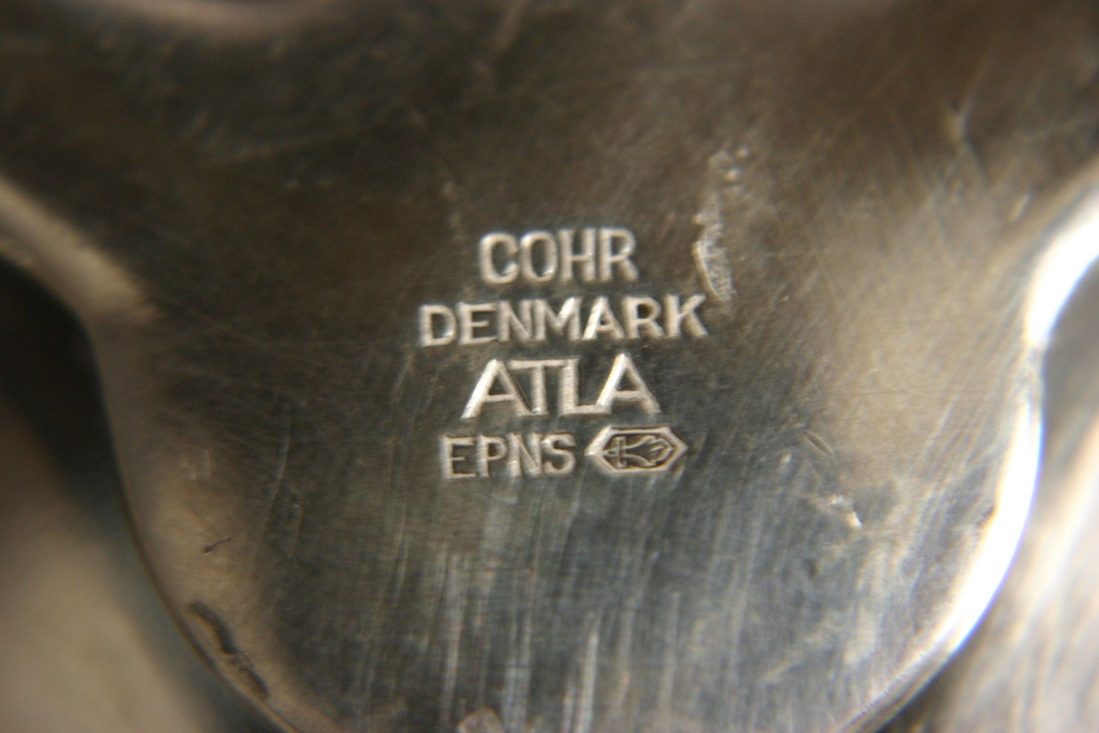 85.0 Set Of 3 Candle Holders Cohr Atla Denmark Silver Plated Mid Century photo