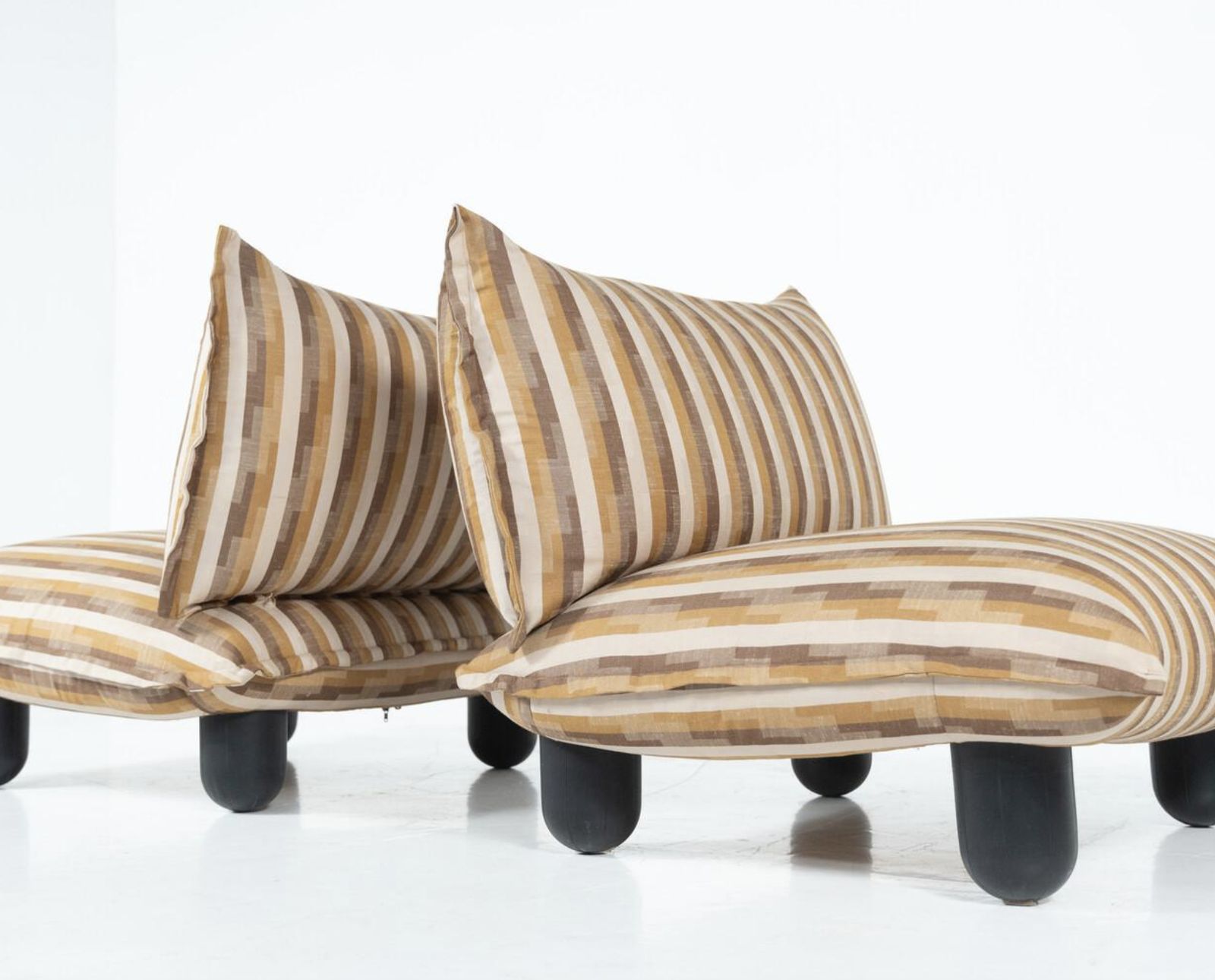 photo for sale Mid Century Pair Of Armchairs, Dall Oca, 1970s
