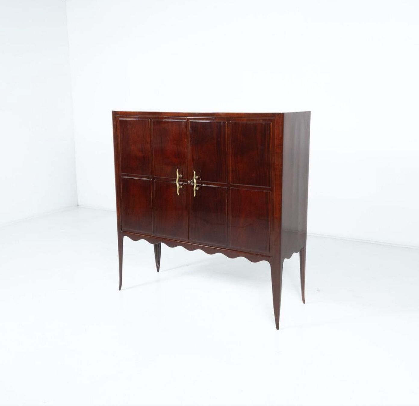 Mid Century Cabinet In The Style Of Paolo Buffa, Italy 1950s photo vinterior