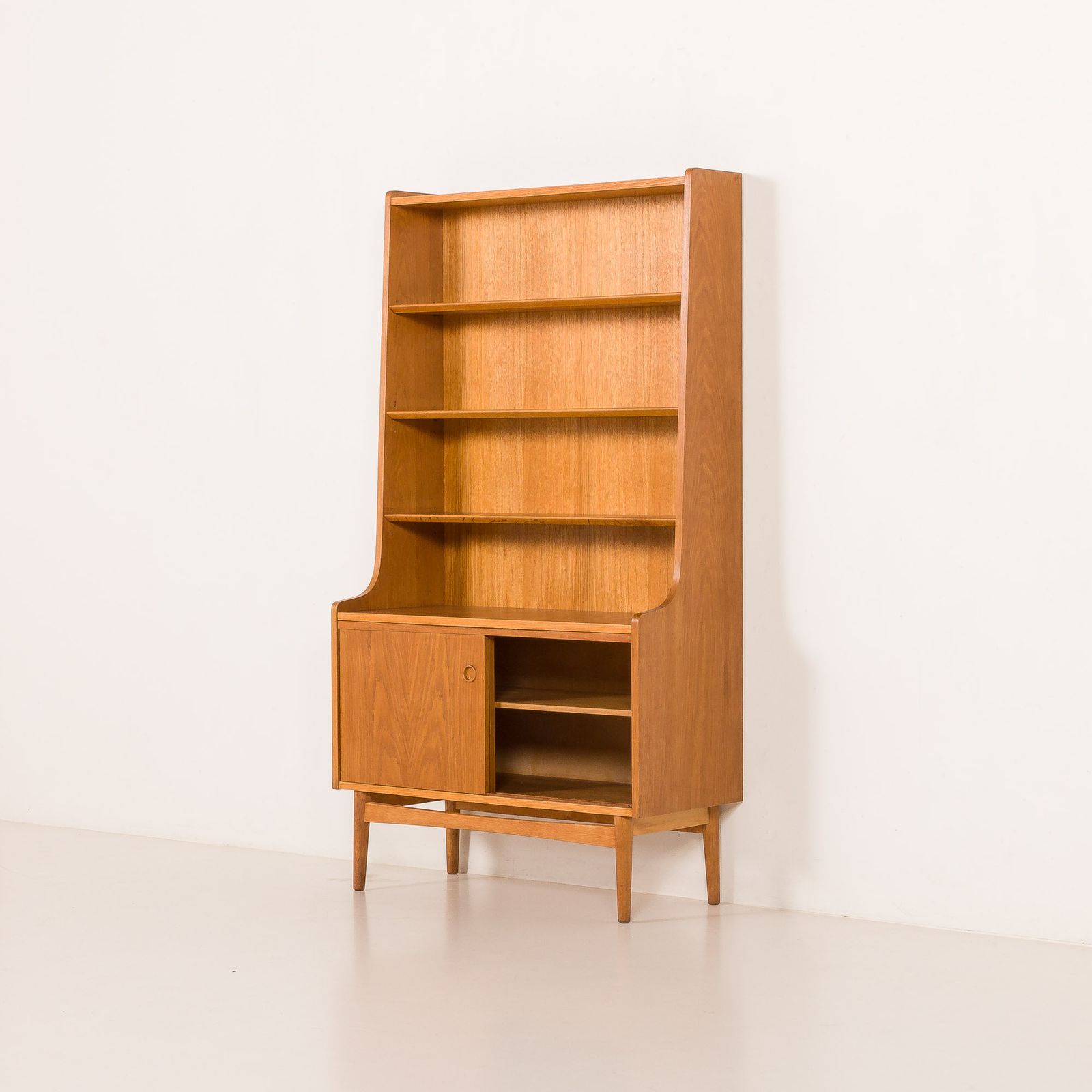 Johannes Sorth Oak Bookcase For Nexo, Bornholm, Denmark 1960s. photo 1159.0