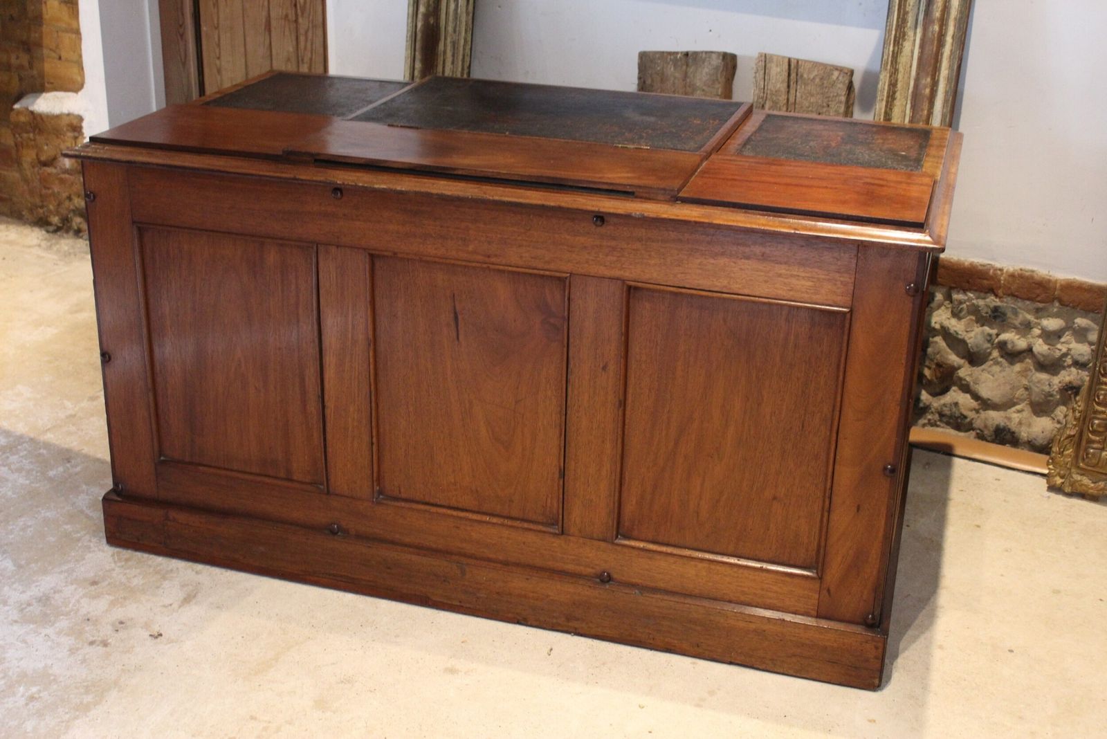 Desk Wonderful Elveden Estate Victorian Mahogany C1850 photo buy