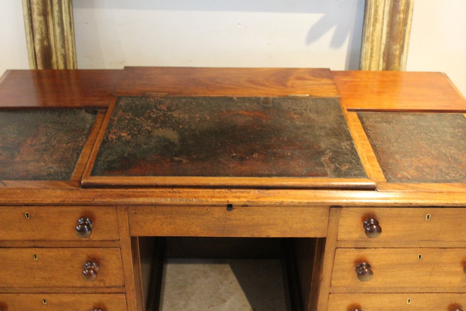 photo for sale Desk Wonderful Elveden Estate Victorian Mahogany C1850