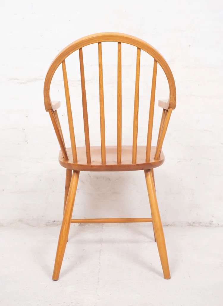 Pair Of Danish Pine Chairs By Ole Jorgensen For Tarm Stole photo vintage