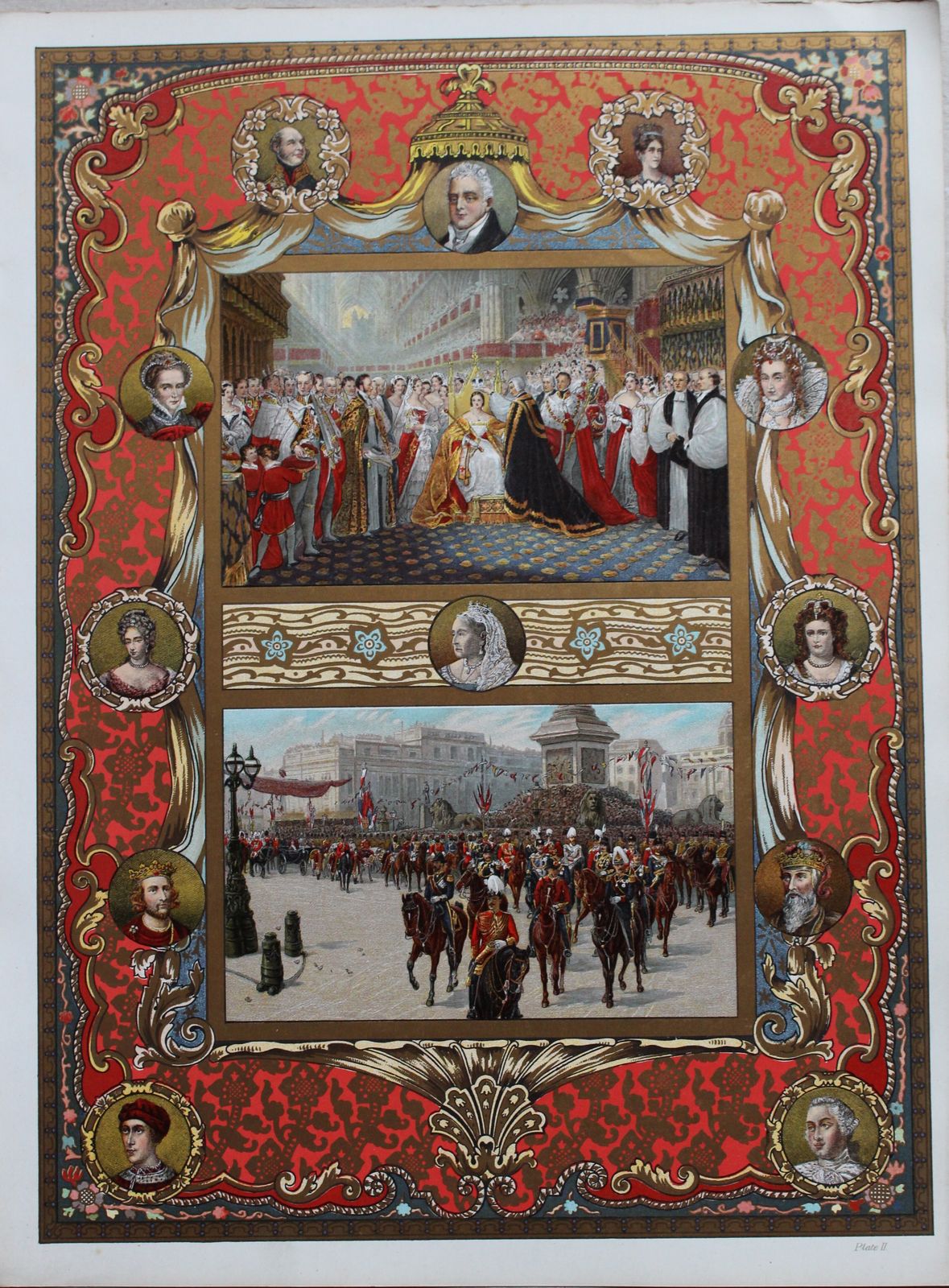 Antique Set Of 10 Chromolithographs Celebrating Queen Victoria’s Diamond Jubilee photo vinterior
