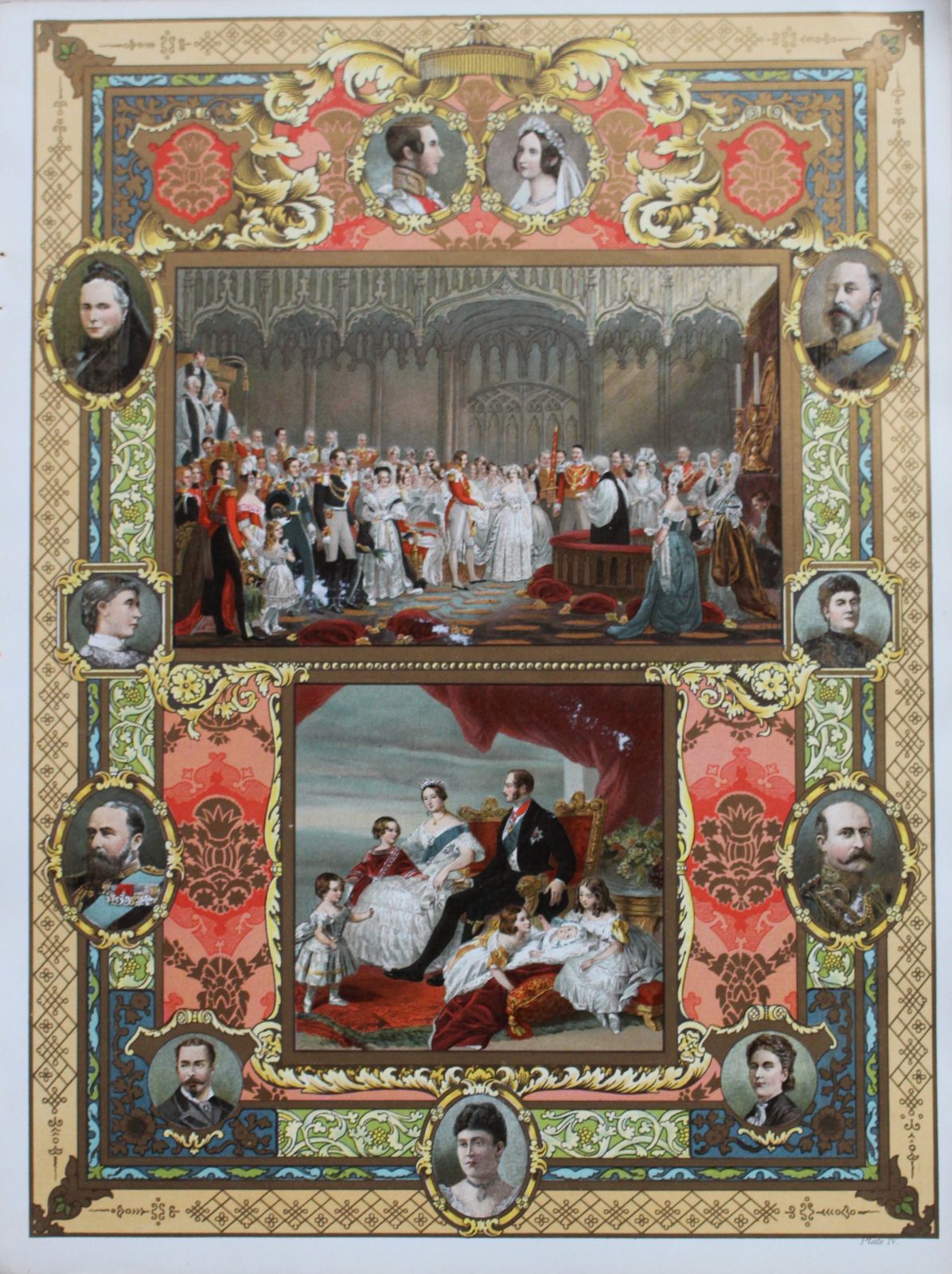 Antique Set Of 10 Chromolithographs Celebrating Queen Victoria’s Diamond Jubilee photo vintage
