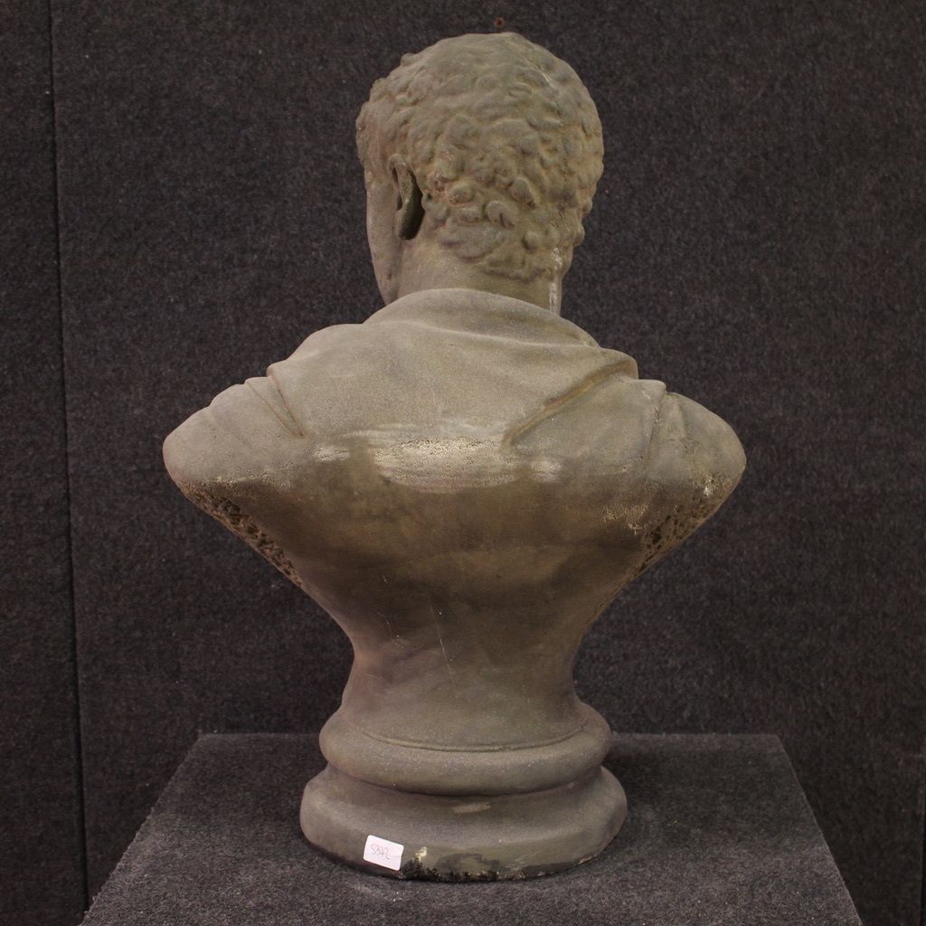 20th Century Cement Sculpture, Bust Of Emperor Caracalla photo buy