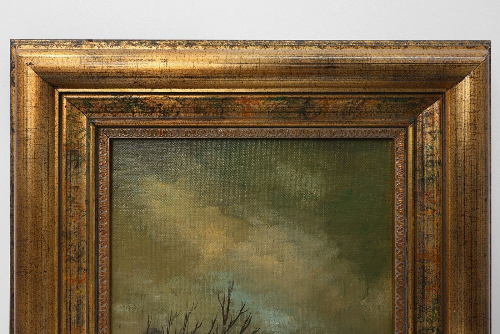 Degehryver Landscape 1950s Oil On Canvas photo vintage