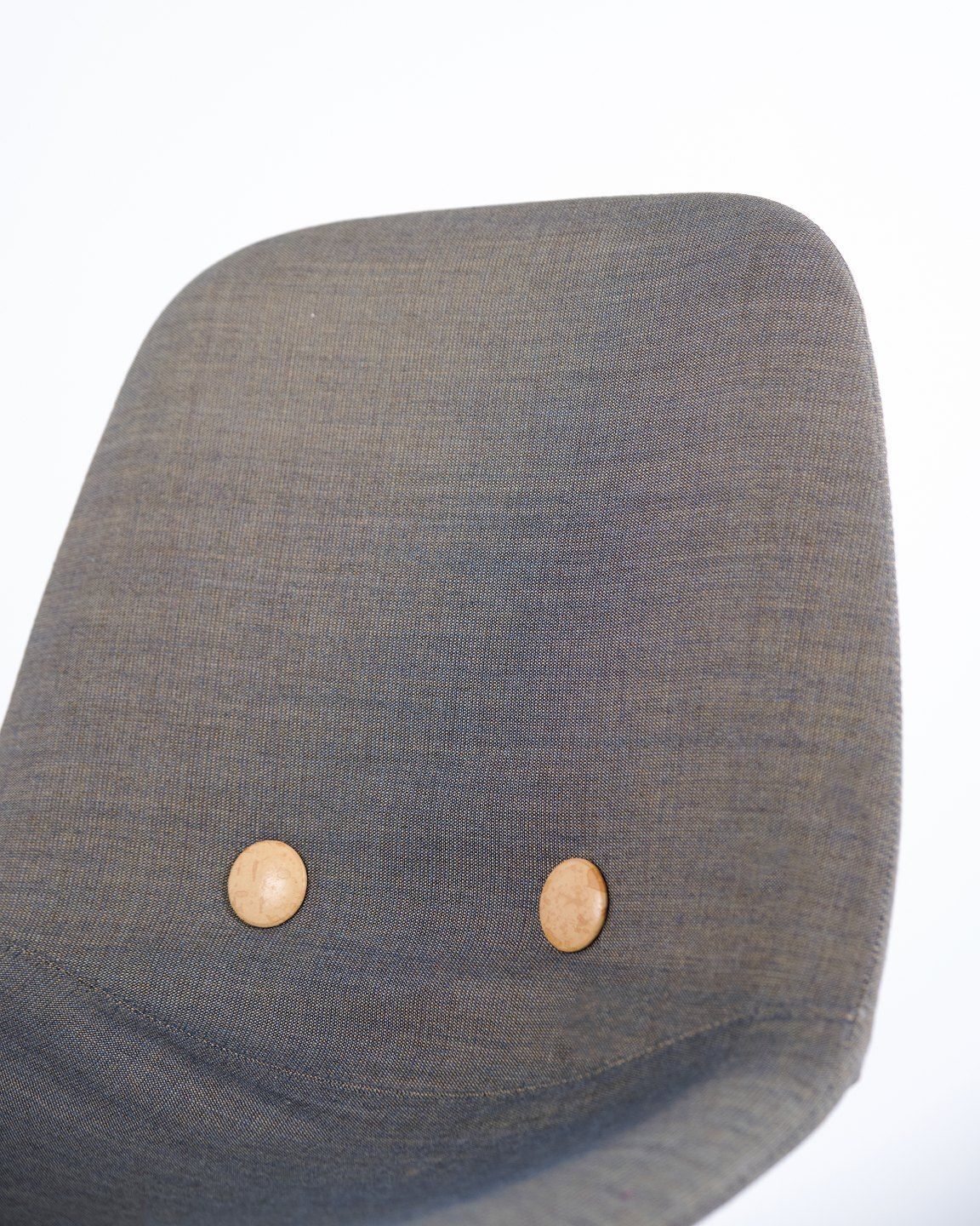 Eyes Wood Chair   Erik Jørgensen   Medium Gray Upholstery   Solid Wood photo vinterior