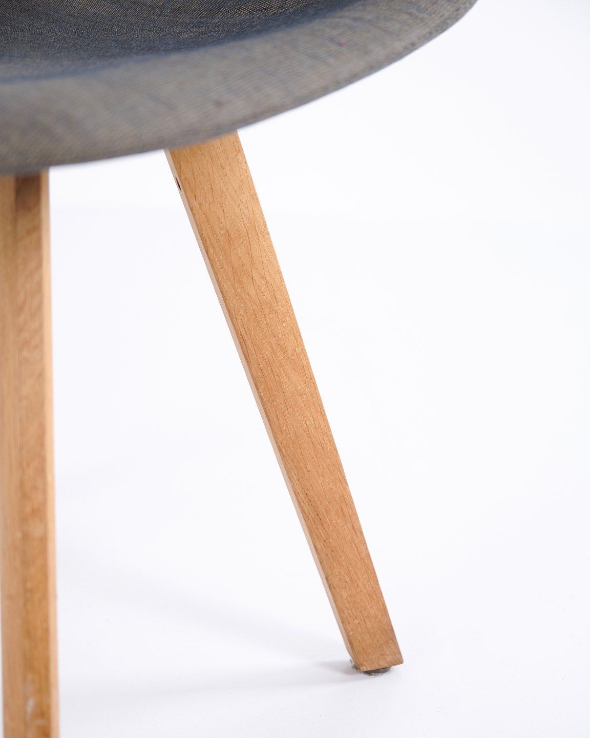 Eyes Wood Chair   Erik Jørgensen   Medium Gray Upholstery   Solid Wood photo vintage