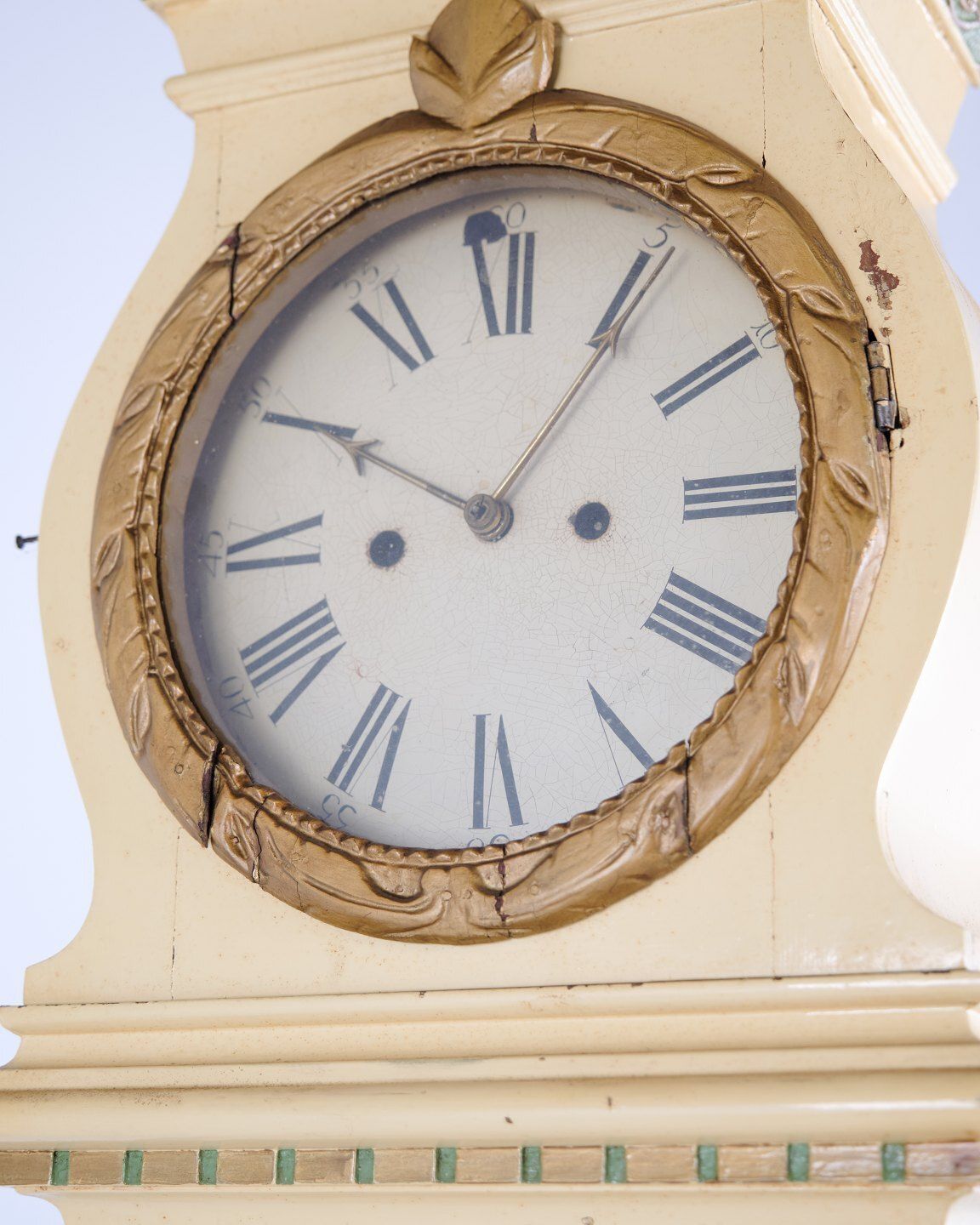 Grandfather Clock / Bornholm Clock   Frøken   White Painted   Decoration   1790s photo vintage