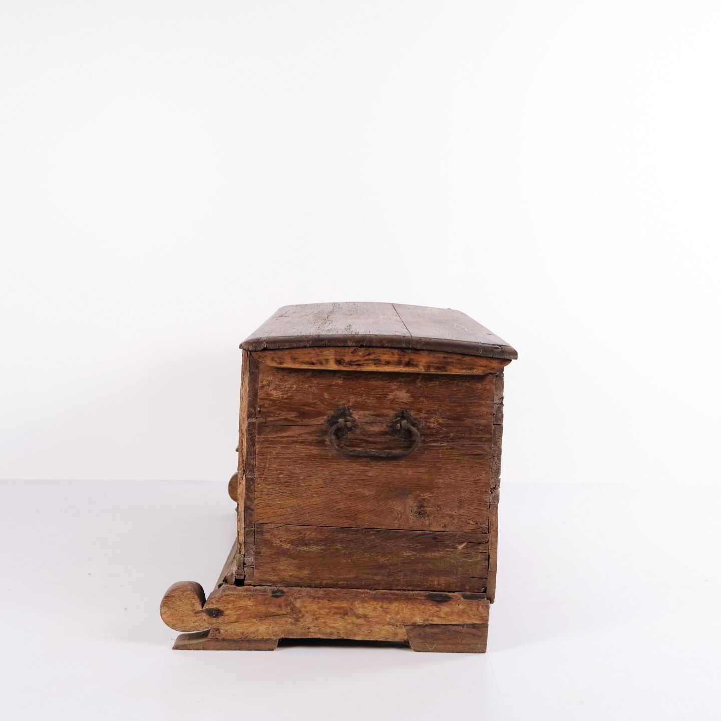 Chest – Oak – Carved Details & Inlay – C. 1860s photo for sale