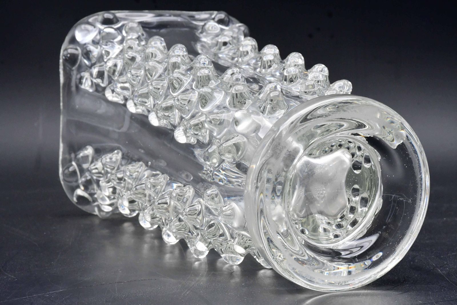 Bugnato Murano Glass Italian Rostrato Vase By Barovier & Toso, 1960s photo vinterior