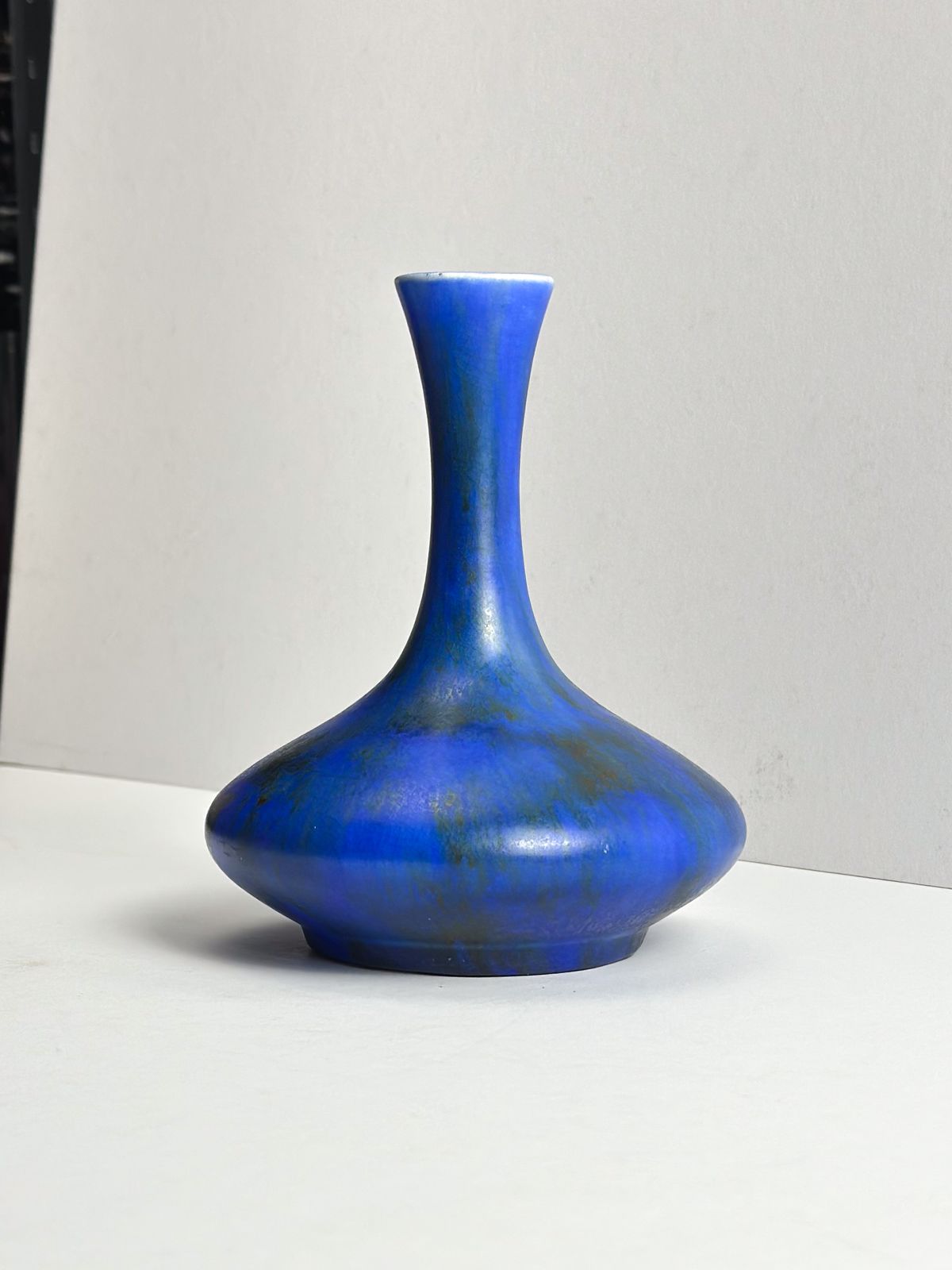 Art Deco Cobalt Blue Solifleur Vase By George Clews, Staffordshire, 1930s photo 180.0