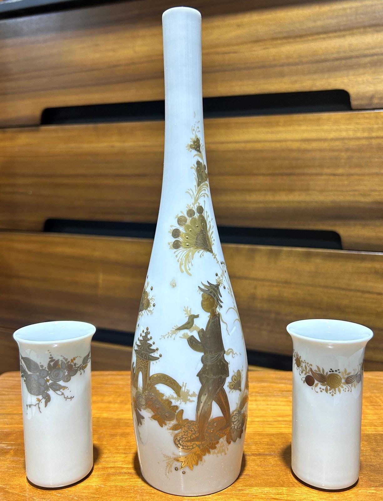 Superb Rosenthal Studio Linie Porcelain Garniture Set Björn Wiinblad 1970's photo buy