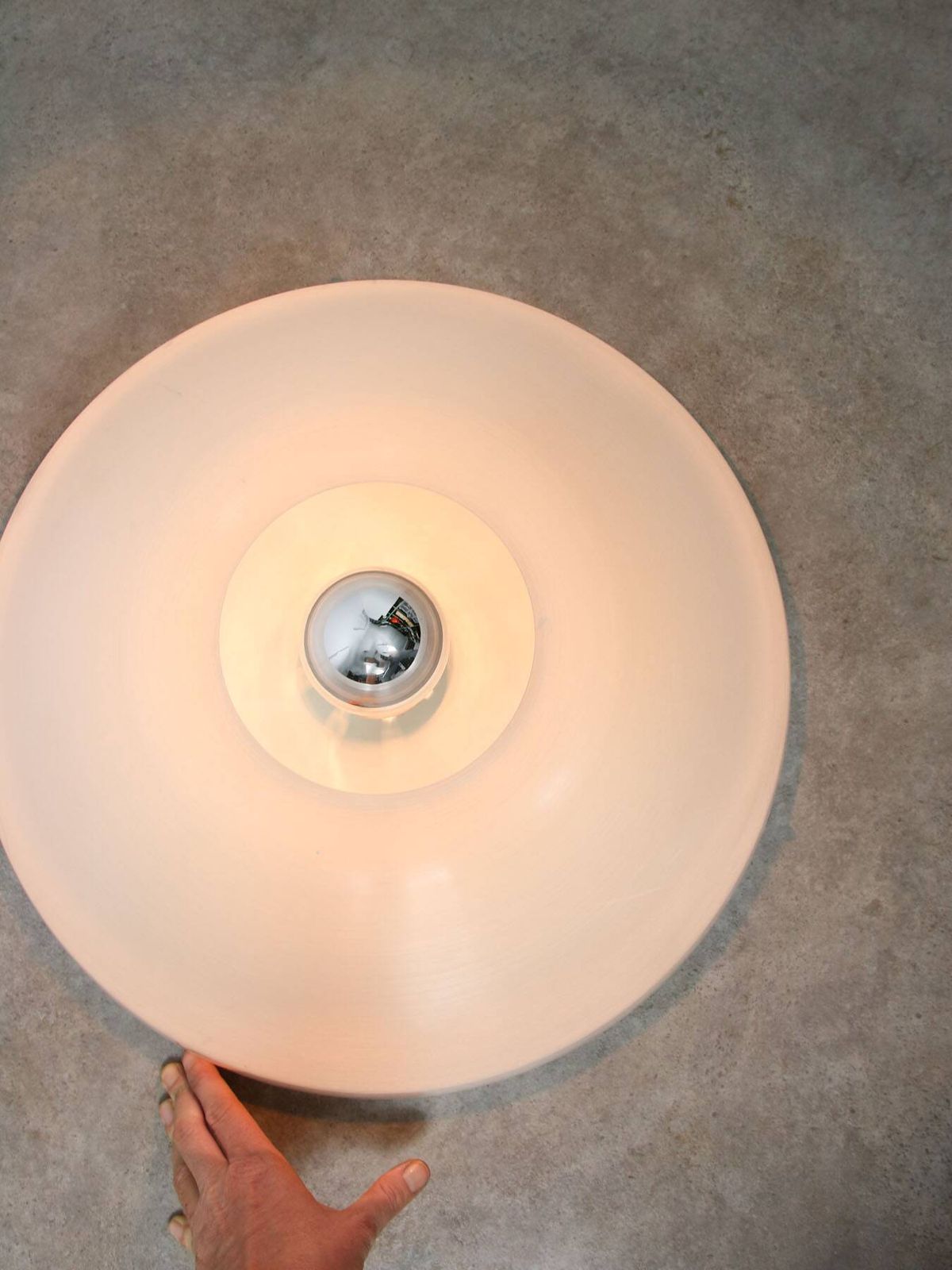 Pair Of Tam Tam Wall Or Ceiling Lamps By Yoshiko Hasabe For Guzzini, 1970s photo vintage