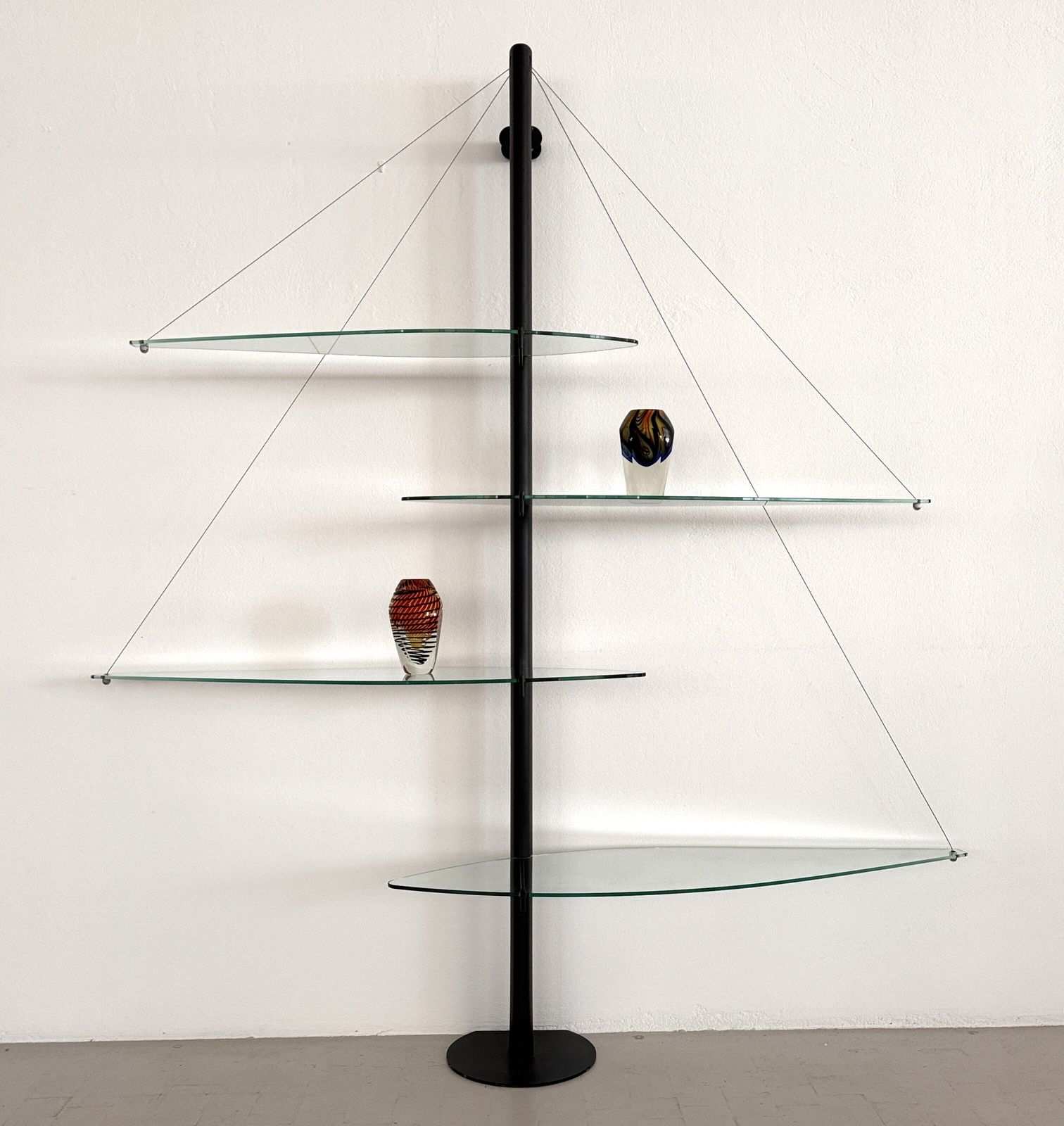 Italian Vintage Floating Shelf 'Fiordiluna' By Tobia Scarpa, 1991 photo for sale