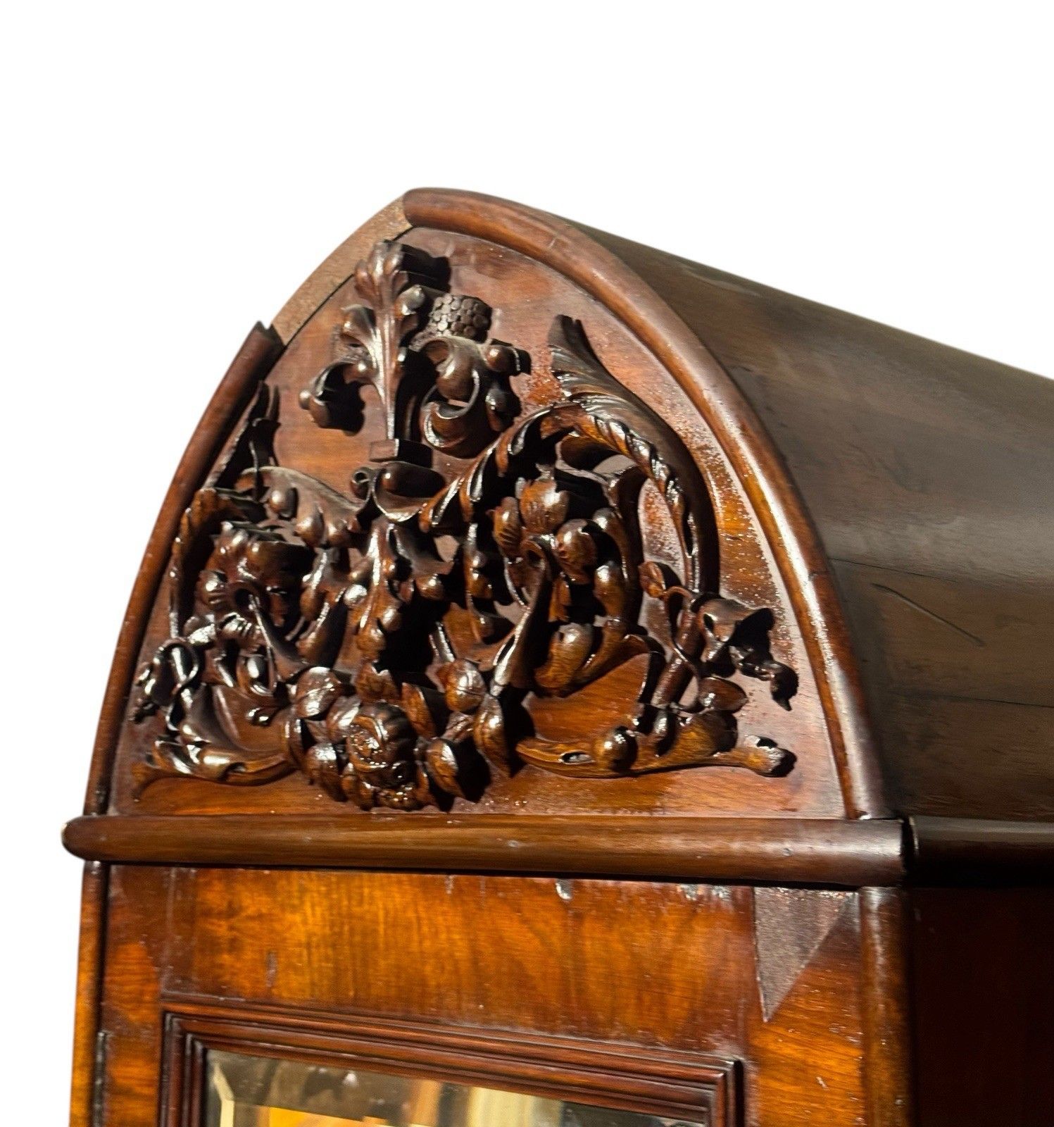 Antique Flemish Mahogany Wardrobe  Combination Wardrobe Dome Top Victortian photo furniture