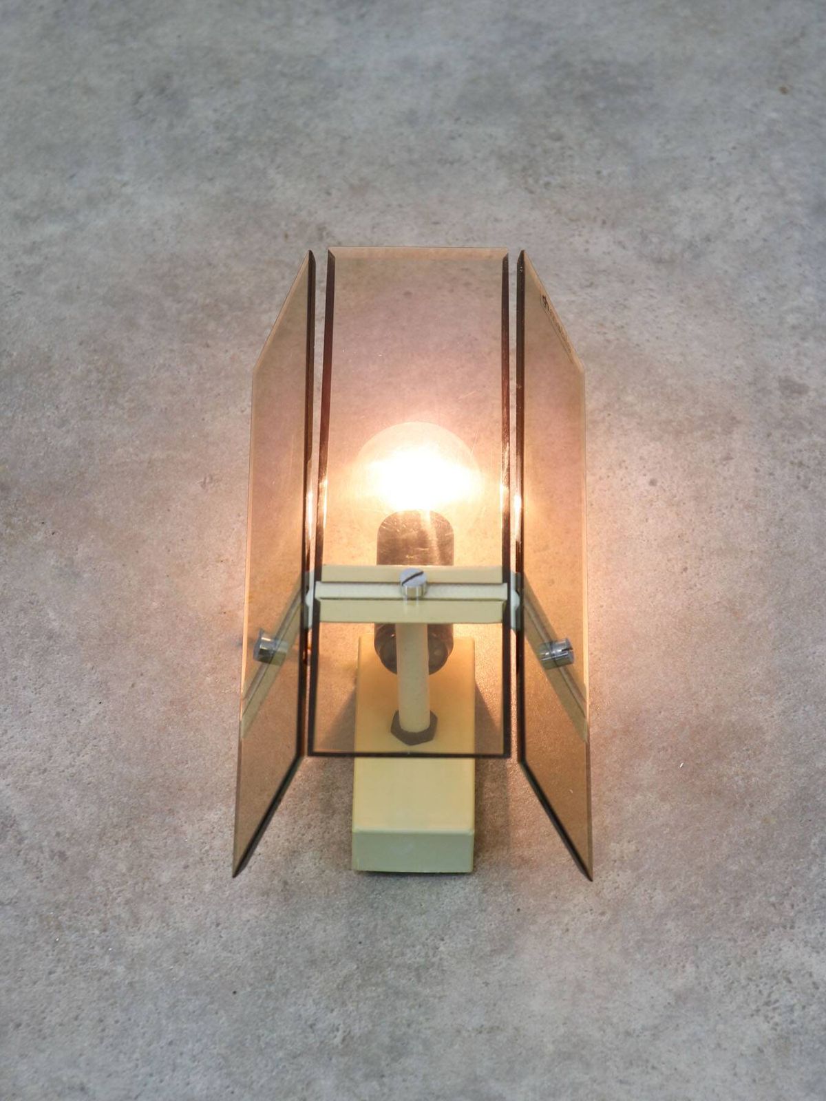 Italian Wall Light In Smoked Plexiglass For Guzzini, 1970s photo furniture