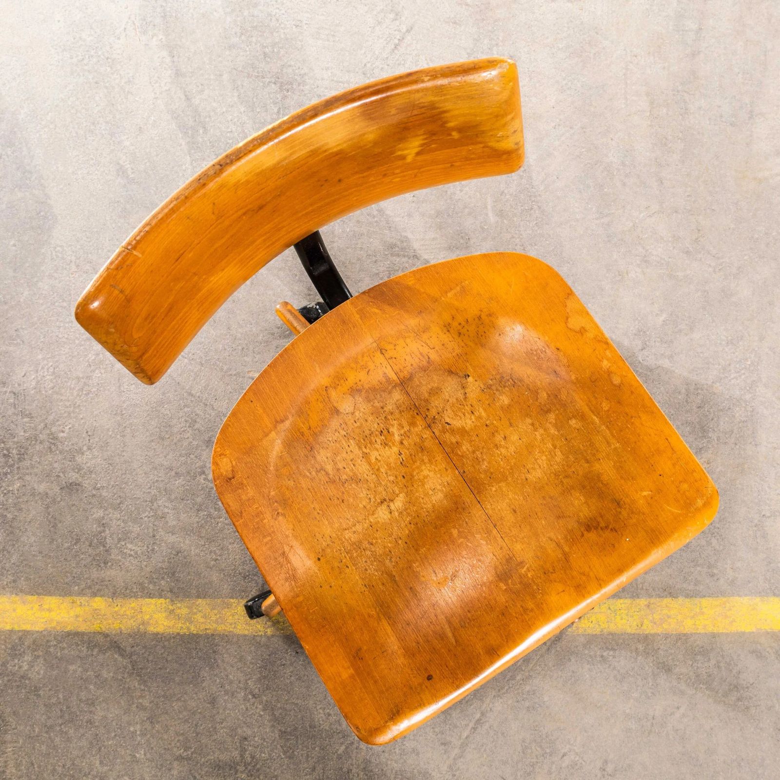 1960’s Giroflex Angular Simple Swivel Desk Chair photo furniture