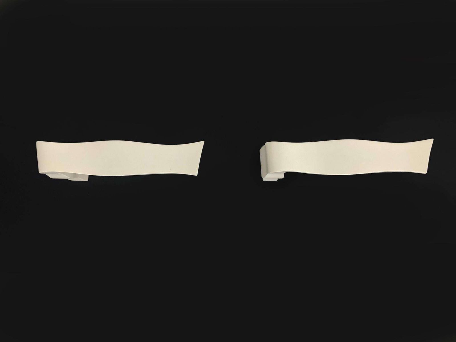 Pair Of Italian Fontana Arte Yves Wall Lights, White, 2008 photo for sale