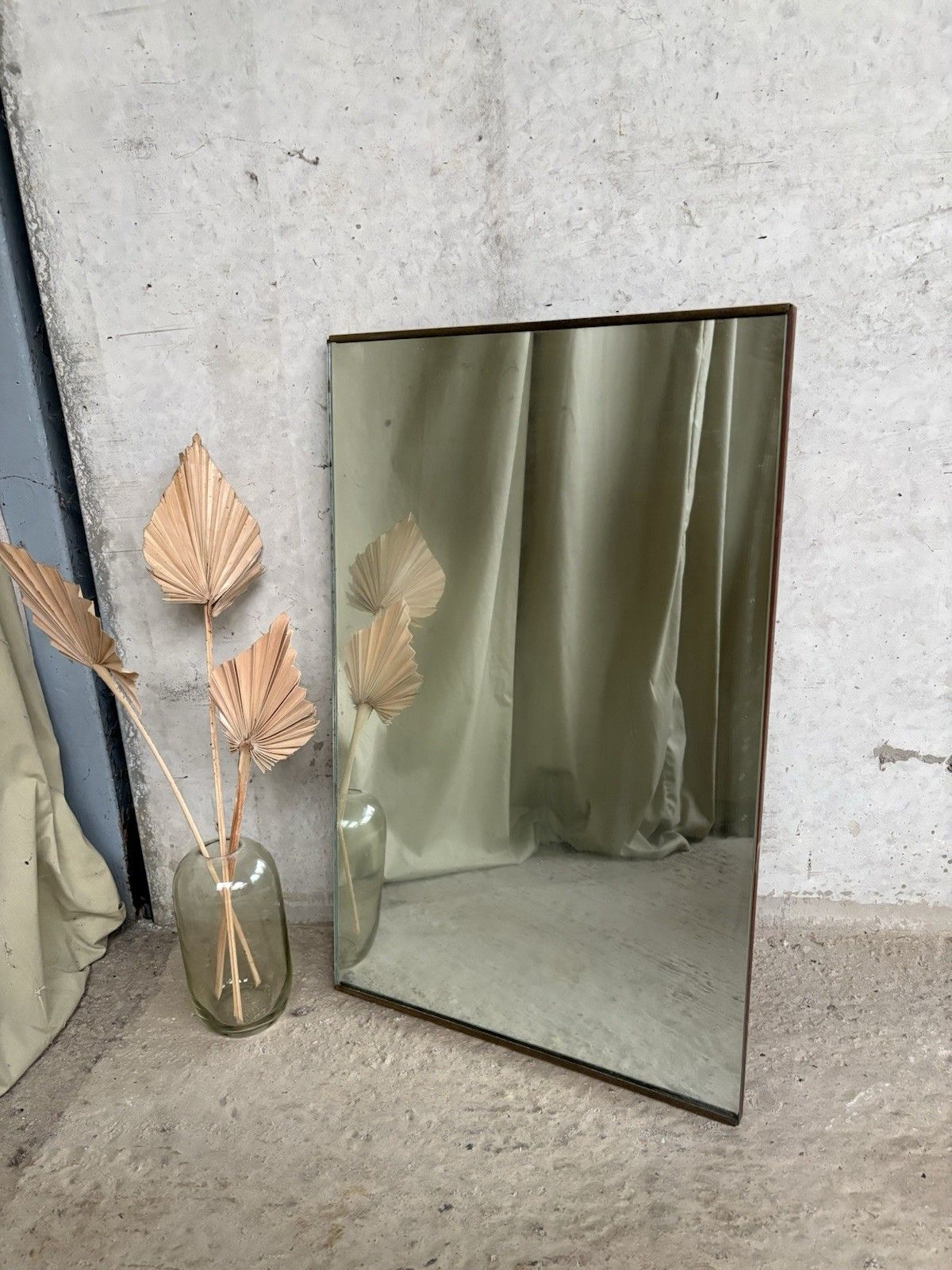 Vtg Mid Century Wall Hallway Mirror Retro R971