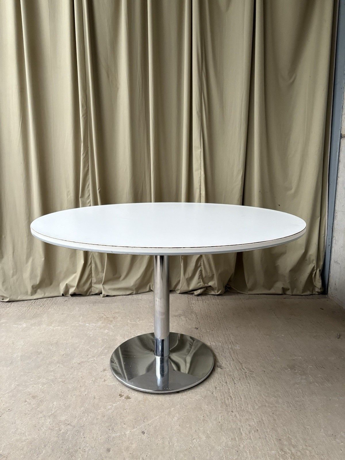 Vtg Late Mid Century Circular Modernist Dining Table Danish Retro R970 photo Furniture