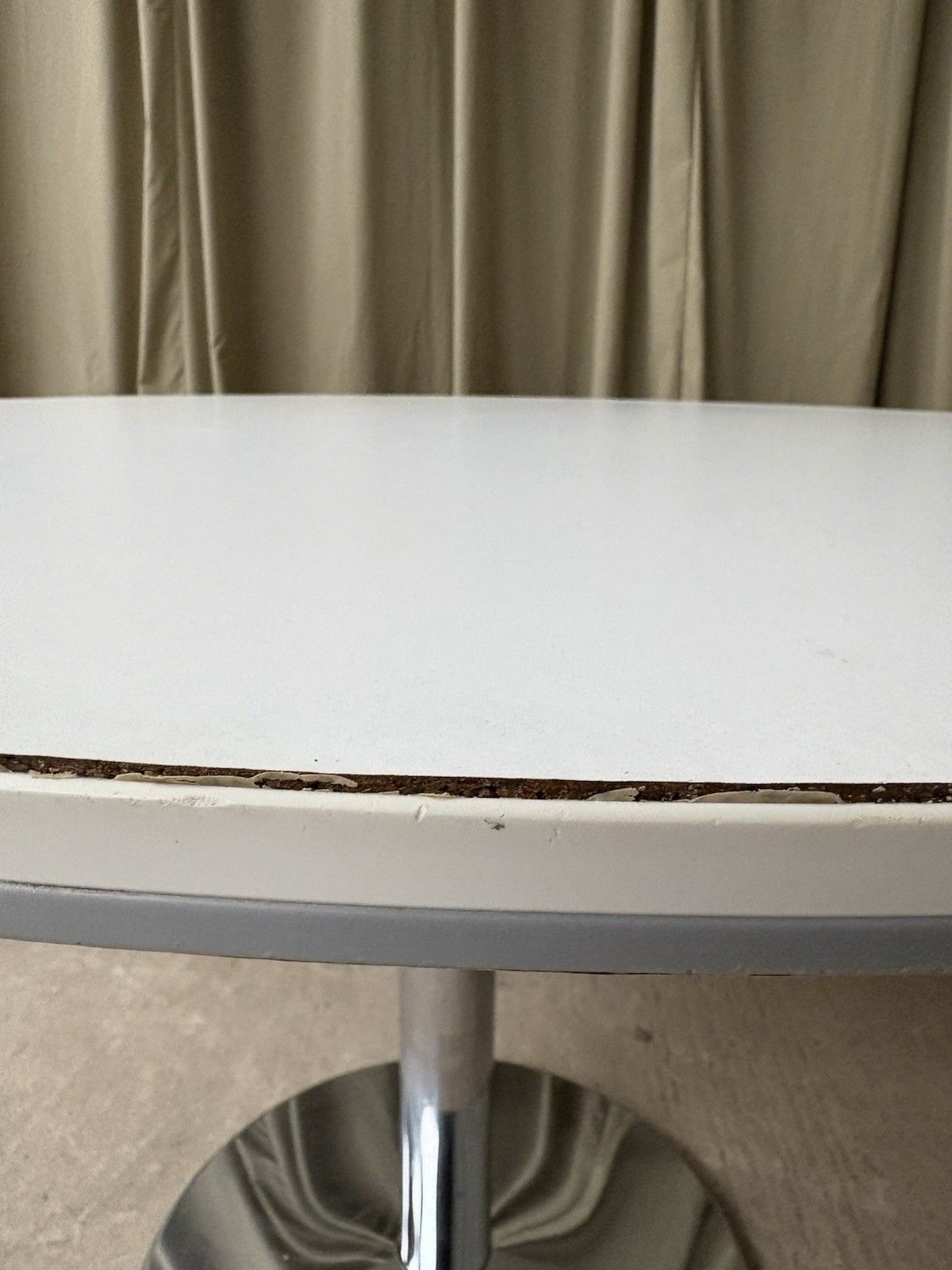 Vtg Late Mid Century Circular Modernist Dining Table Danish Retro R970 photo vintage