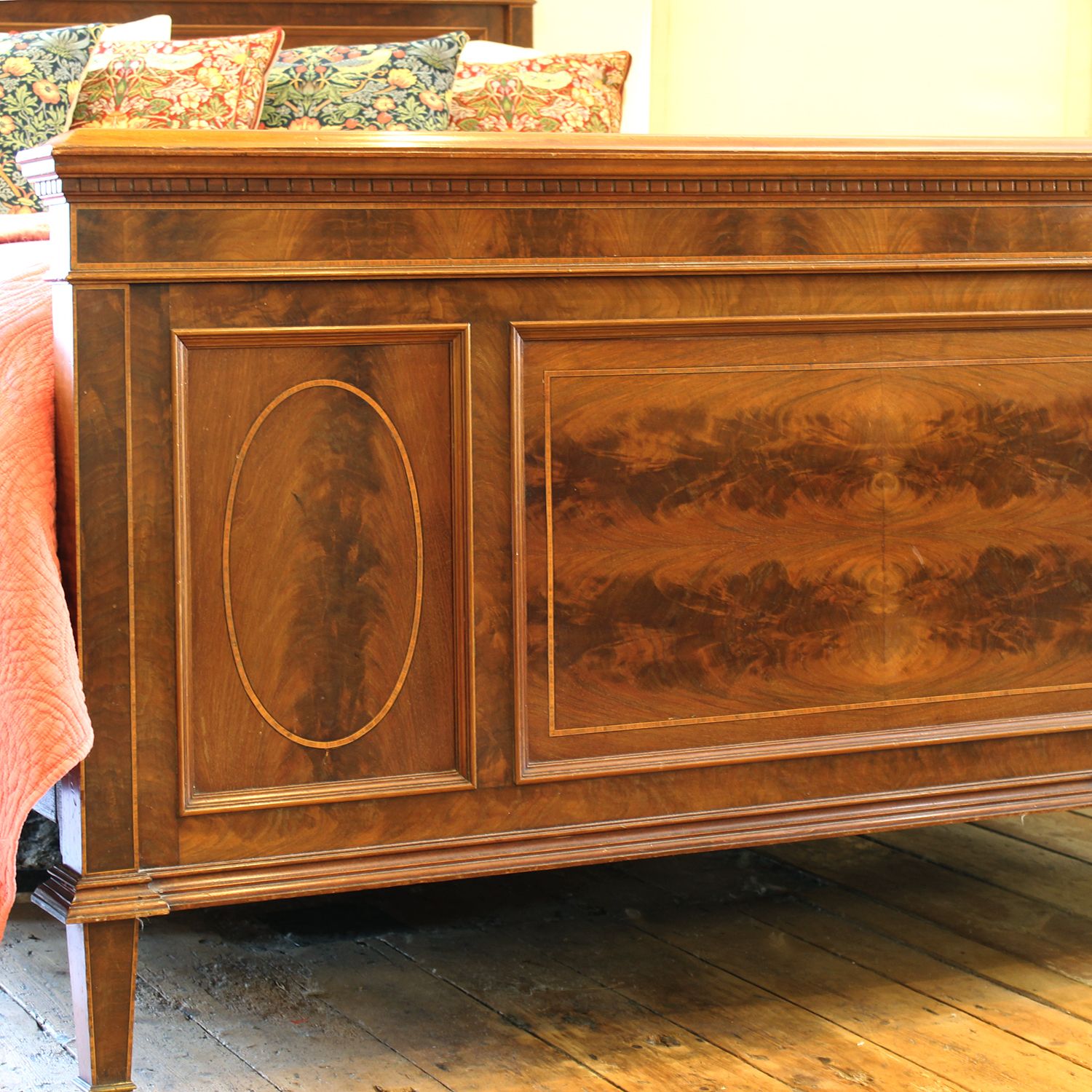 Ide French Mahogany Antique Bed photo for sale
