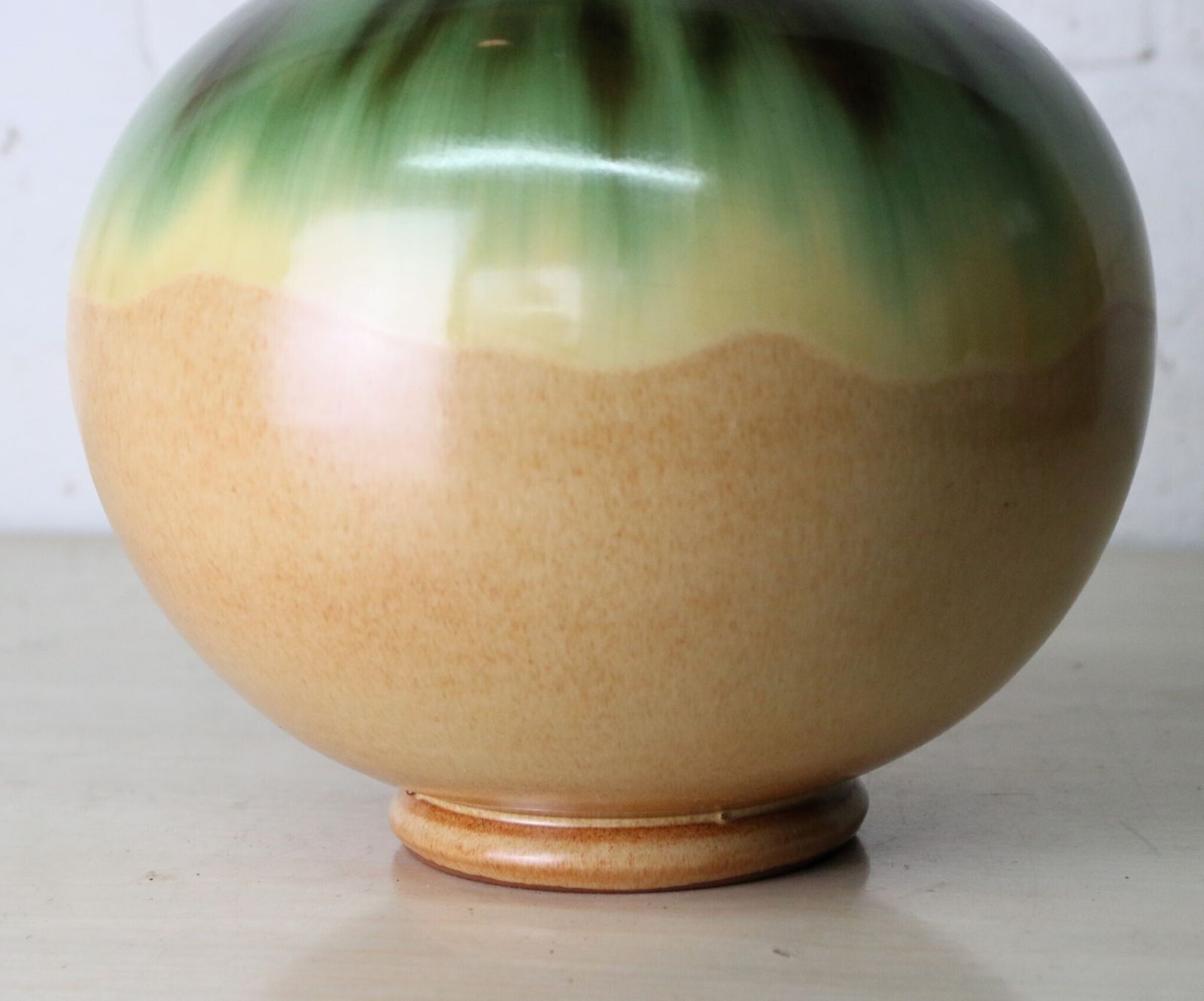 A Mid Century Modern Pottery Vase With A Phased Drip Glaze Type Finish Lovely Decorative Shape By Manuel Garcia Arroyo photo 90.0