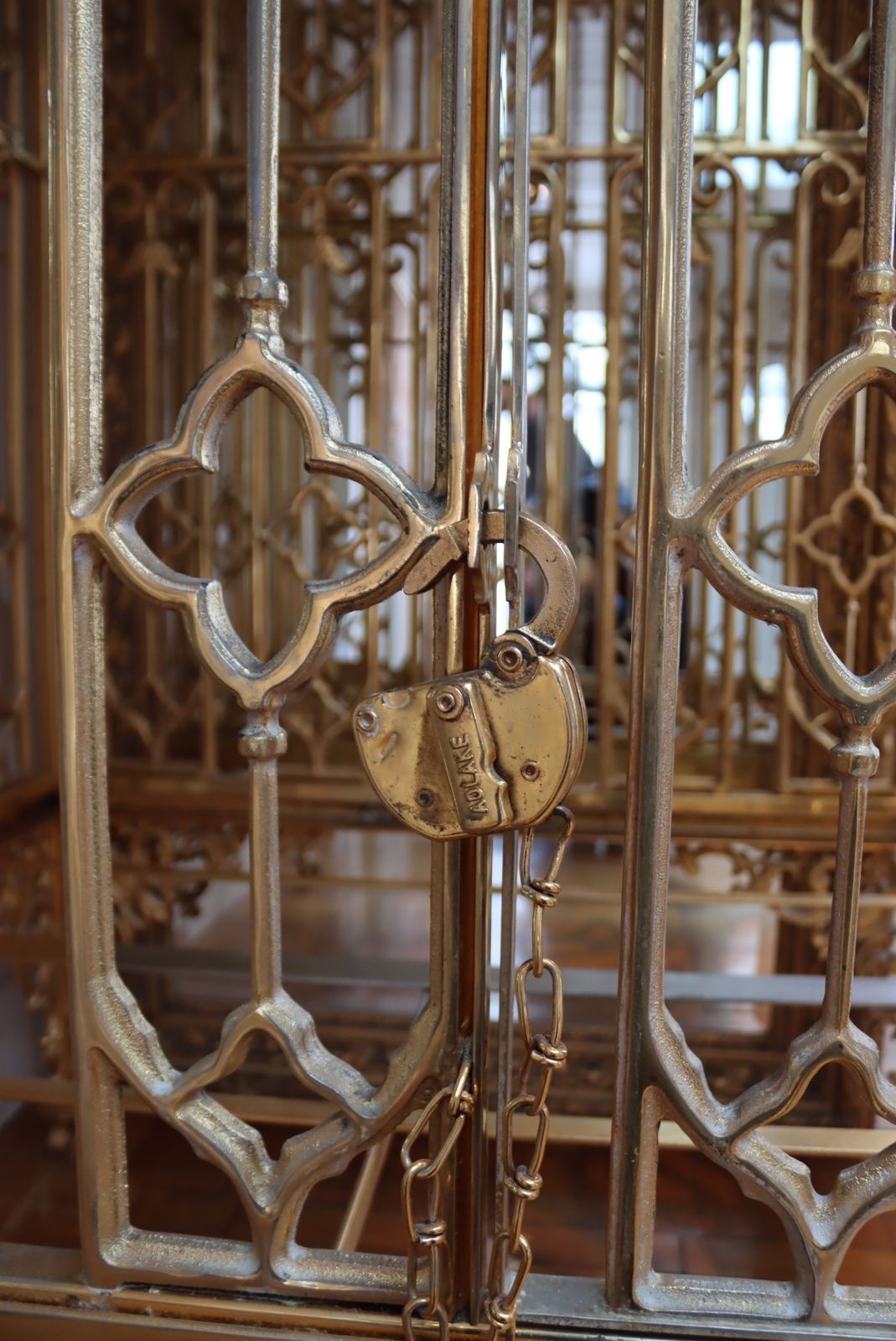 Substantial 24 Carat Plated Bird Cage photo buy