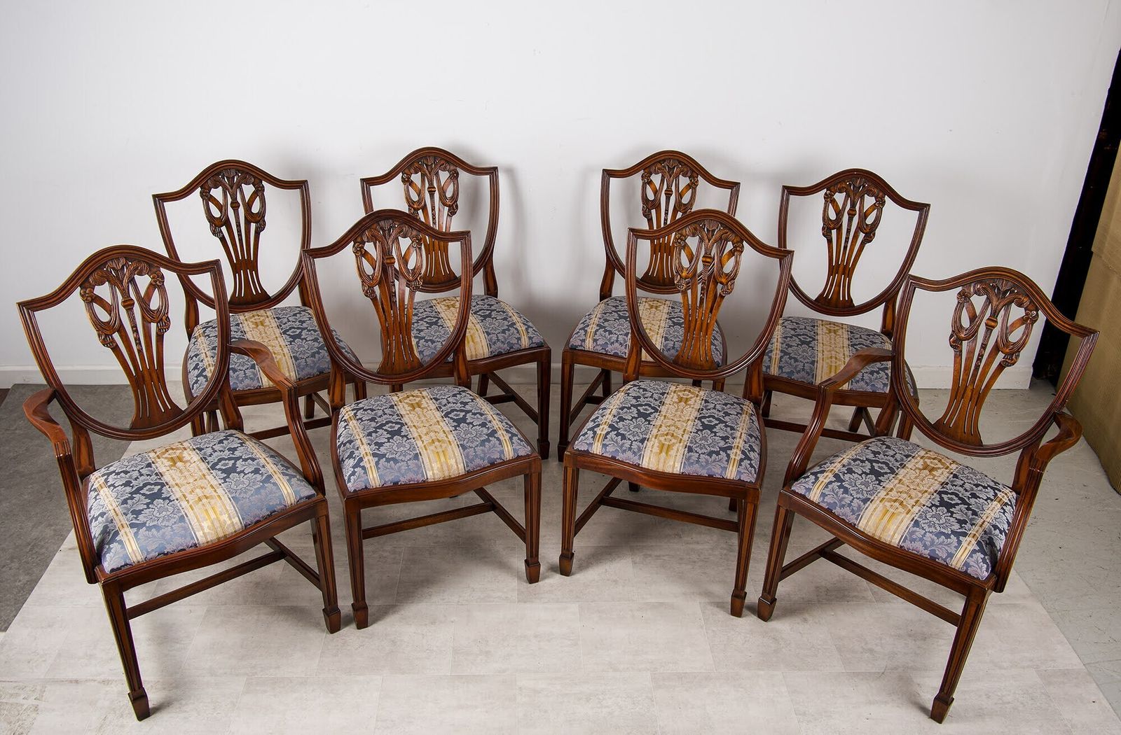 Set Of 8 Mid 20th Century Mahogany Dining Chairs By Rackstraw photo 1200.0