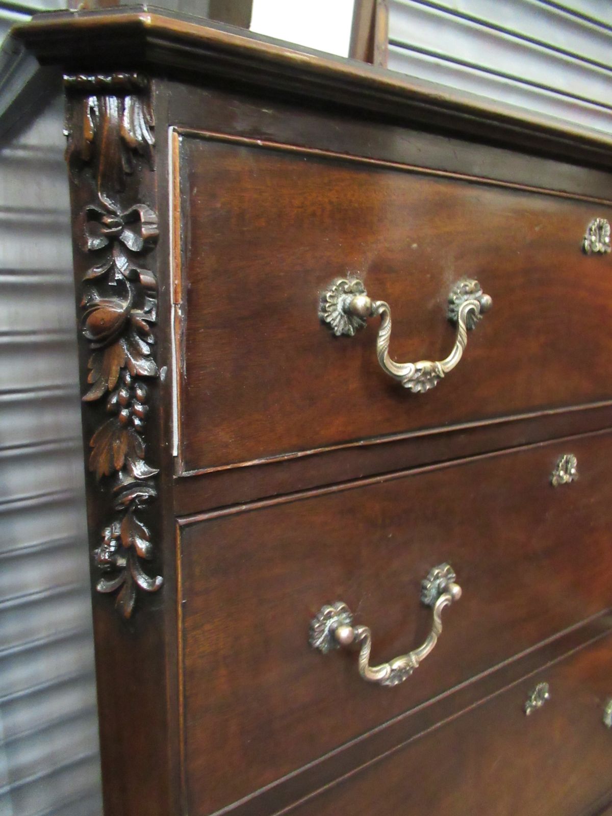 Furniture Chippendale   Style    Mahogany Dressing   Table photo