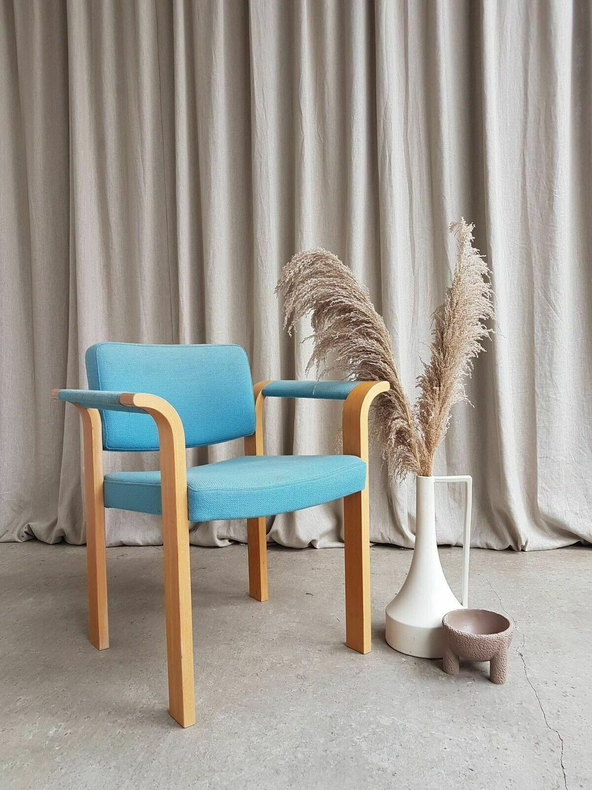 Vtg Late Mid Century Armchair Side Chair By Magnus Olesen Modernist Retro R123 photo for sale