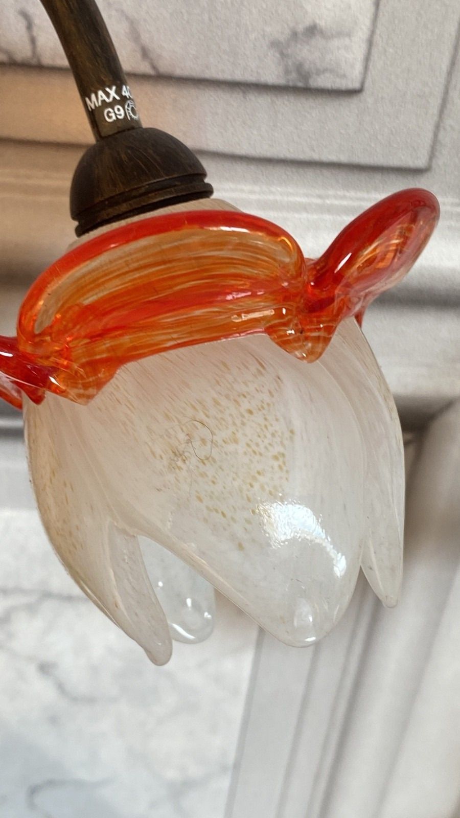 Murano Glass Italian Design Floral Wall Lights By Luce Crea photo Lighting